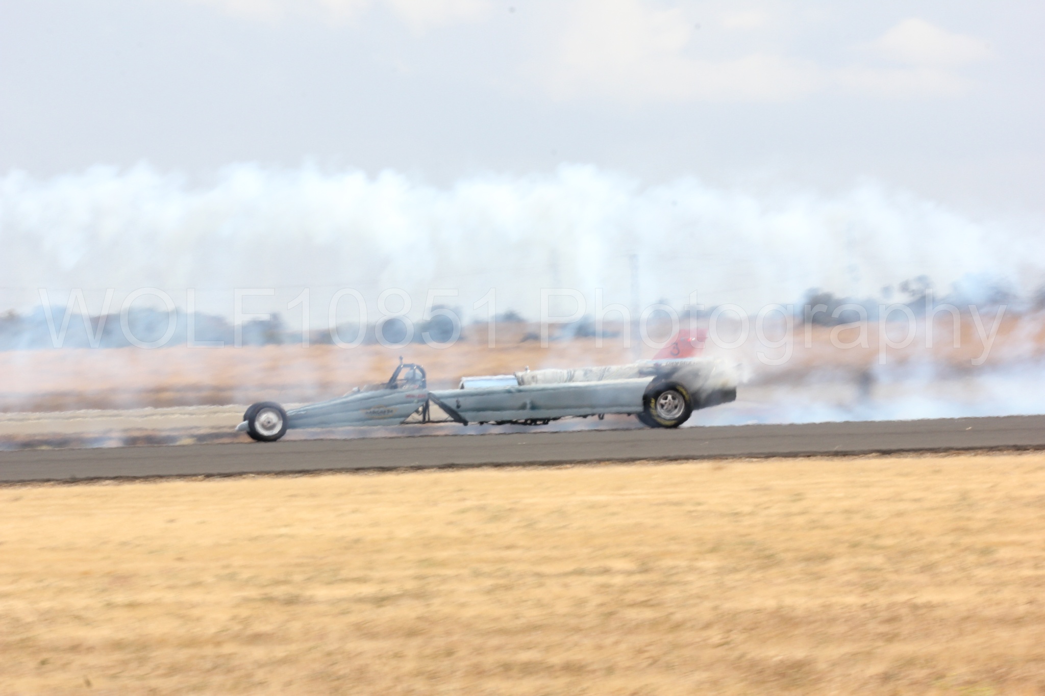 Aviation photography by WOLF10851 featuring Smoke N Thunder Jet Car, Smoke N Thunder, California Capital Airshow 2016.