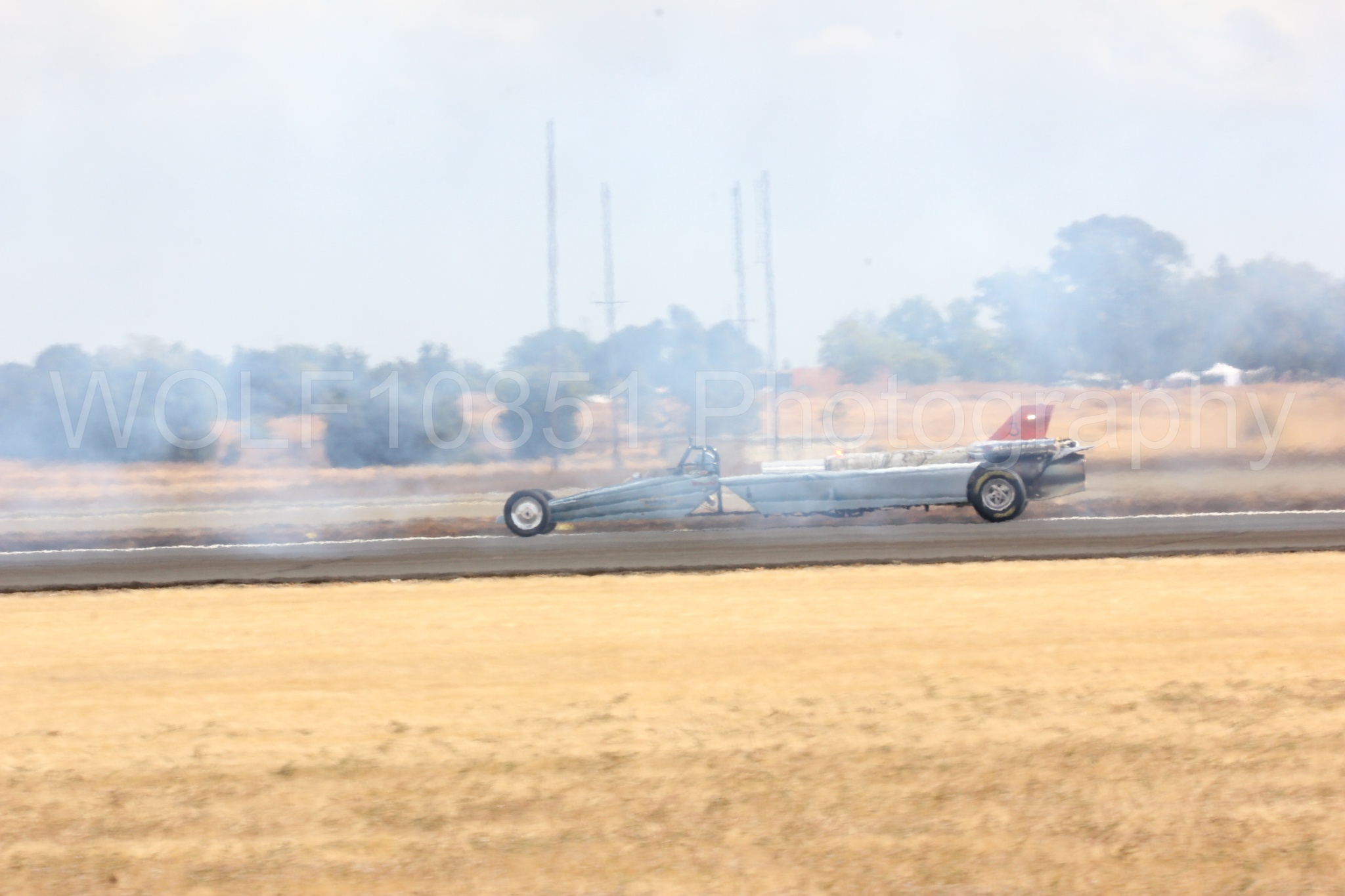 Aviation photography by WOLF10851 featuring Smoke N Thunder Jet Car, Smoke N Thunder, California Capital Airshow 2016.
