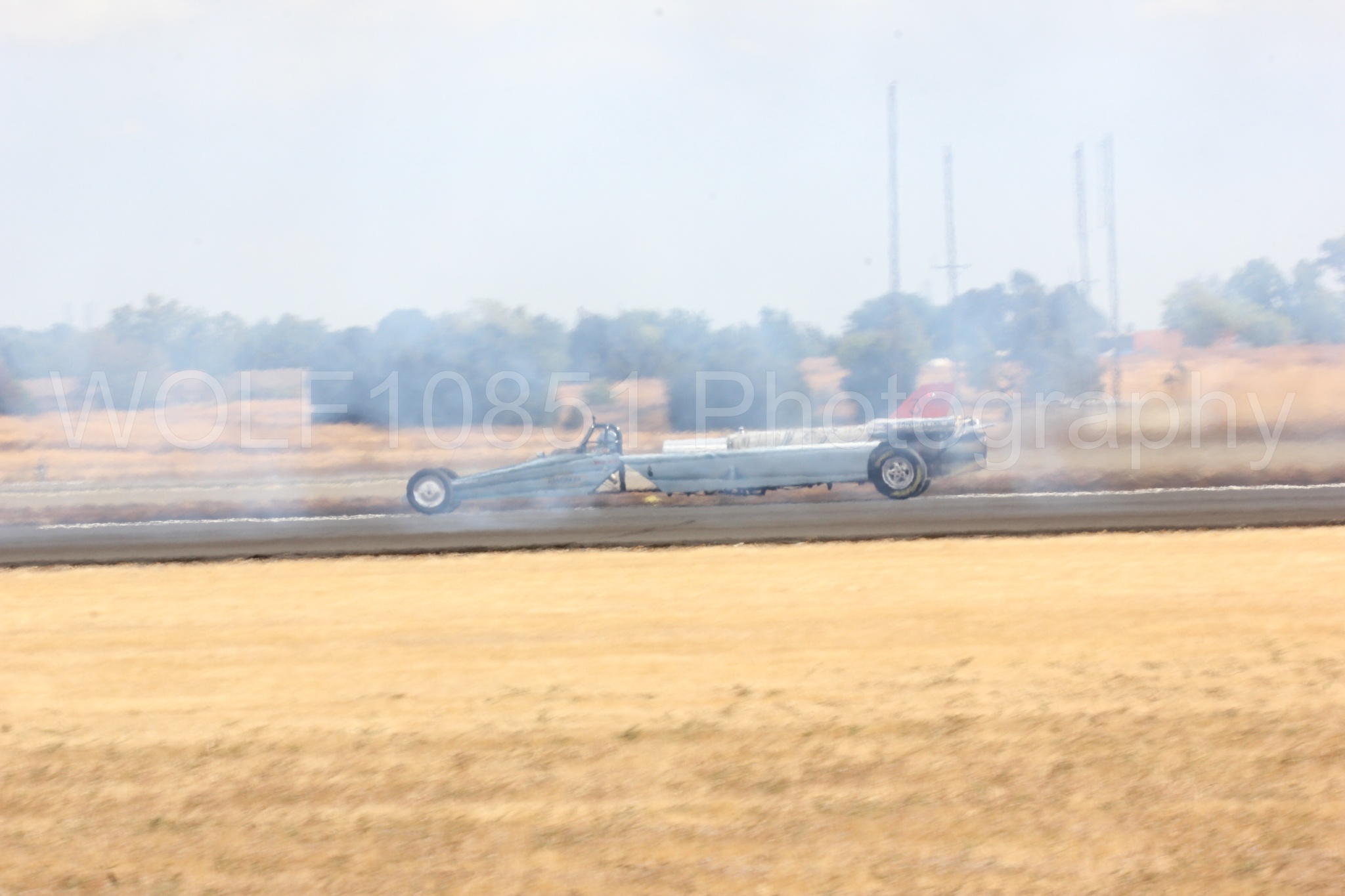 Aviation photography by WOLF10851 featuring Smoke N Thunder Jet Car, Smoke N Thunder, California Capital Airshow 2016.