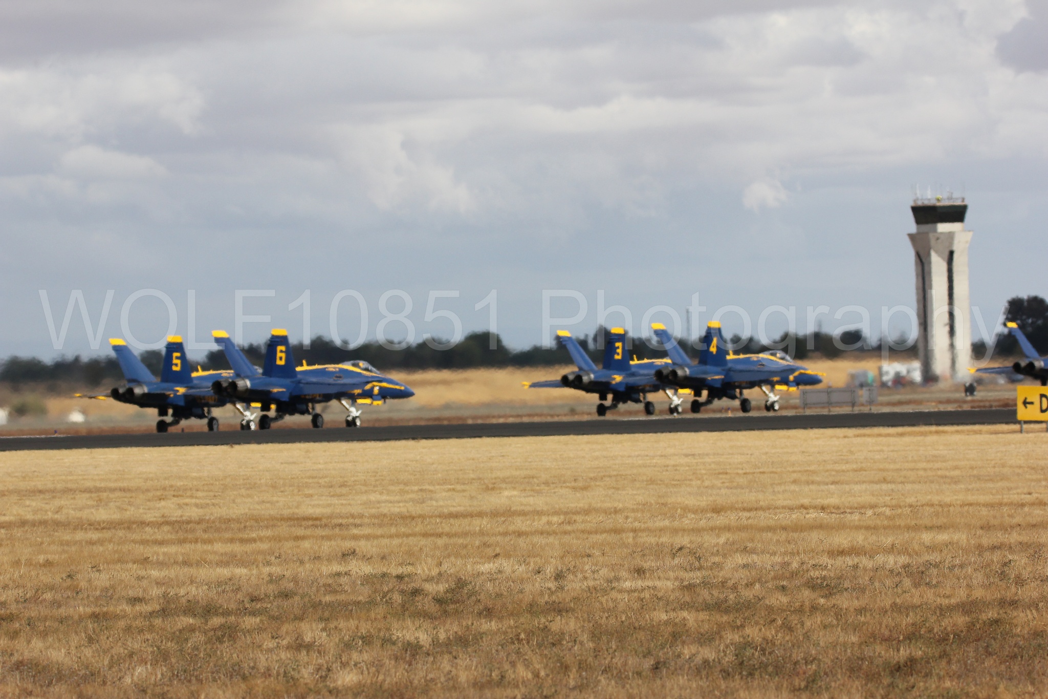 Aviation photography by WOLF10851 featuring F-18 Hornet, Blue Angels, California Capital Airshow 2016, Blue and Gold.