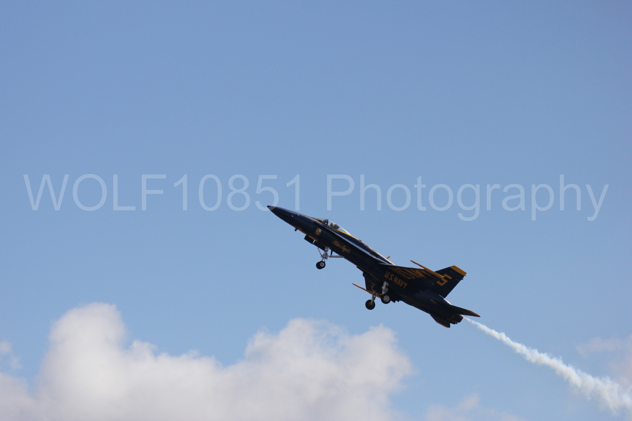 Aviation photography by WOLF10851 featuring F-18 Hornet, Blue Angels, California Capital Airshow 2016, Blue and Gold.