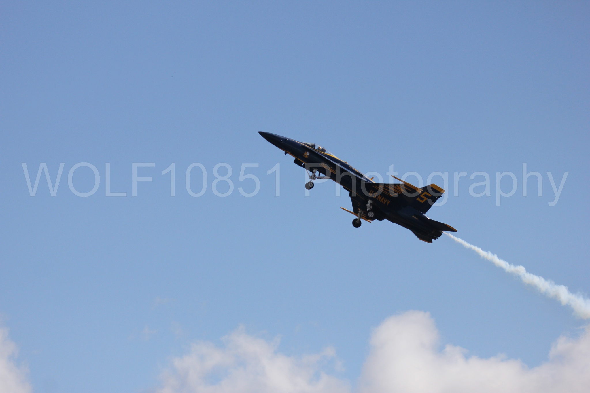 Aviation photography by WOLF10851 featuring F-18 Hornet, Blue Angels, California Capital Airshow 2016, Blue and Gold.