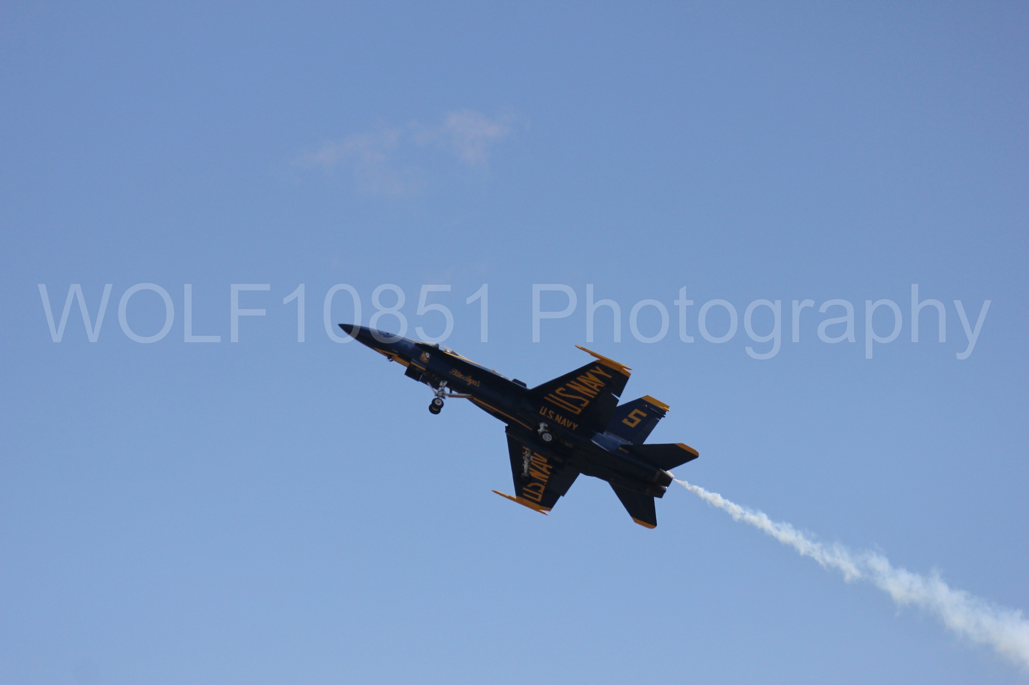 Aviation photography by WOLF10851 featuring F-18 Hornet, Blue Angels, California Capital Airshow 2016, Blue and Gold.
