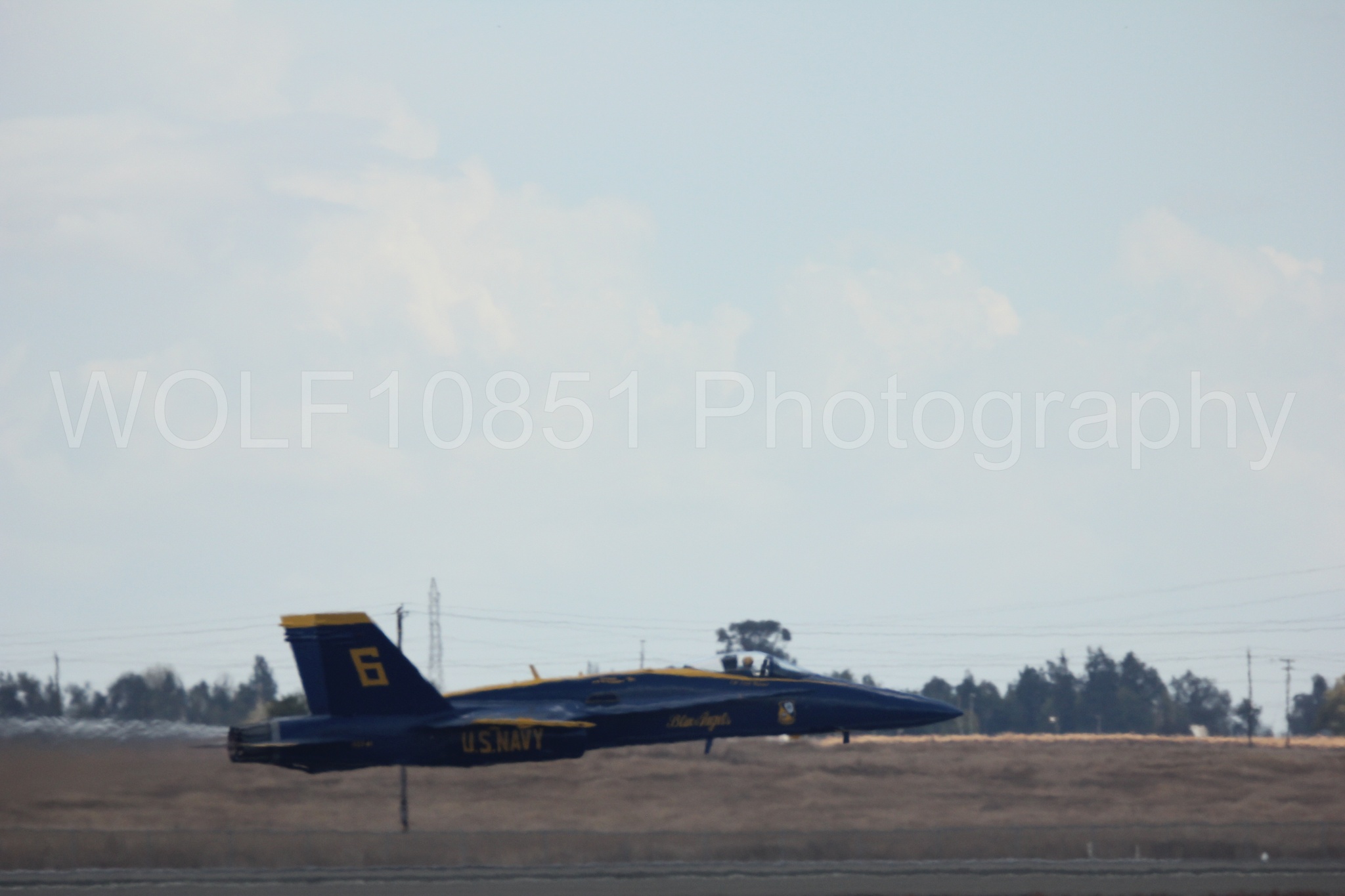 Aviation photography by WOLF10851 featuring F-18 Hornet, Blue Angels, California Capital Airshow 2016, Blue and Gold.