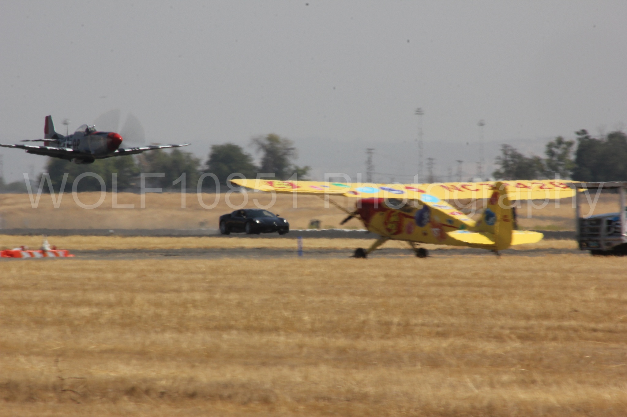 Aviation photography by WOLF10851 featuring P-51 Mustang, Kent Pietsch, Interstate Cadet, Jelly Belly, ManO'War.
