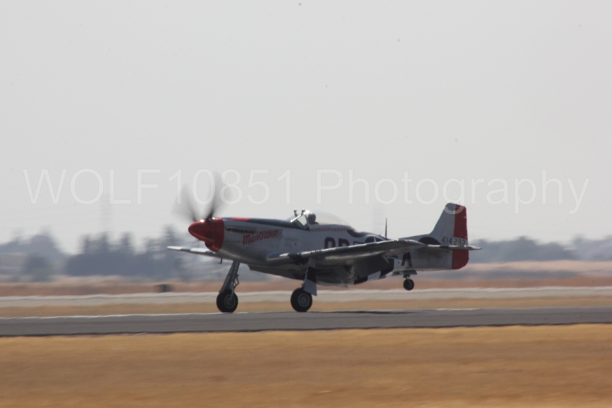 Aviation photography by WOLF10851 featuring P-51 Mustang, ManO'War, California Capital Airshow 2017.