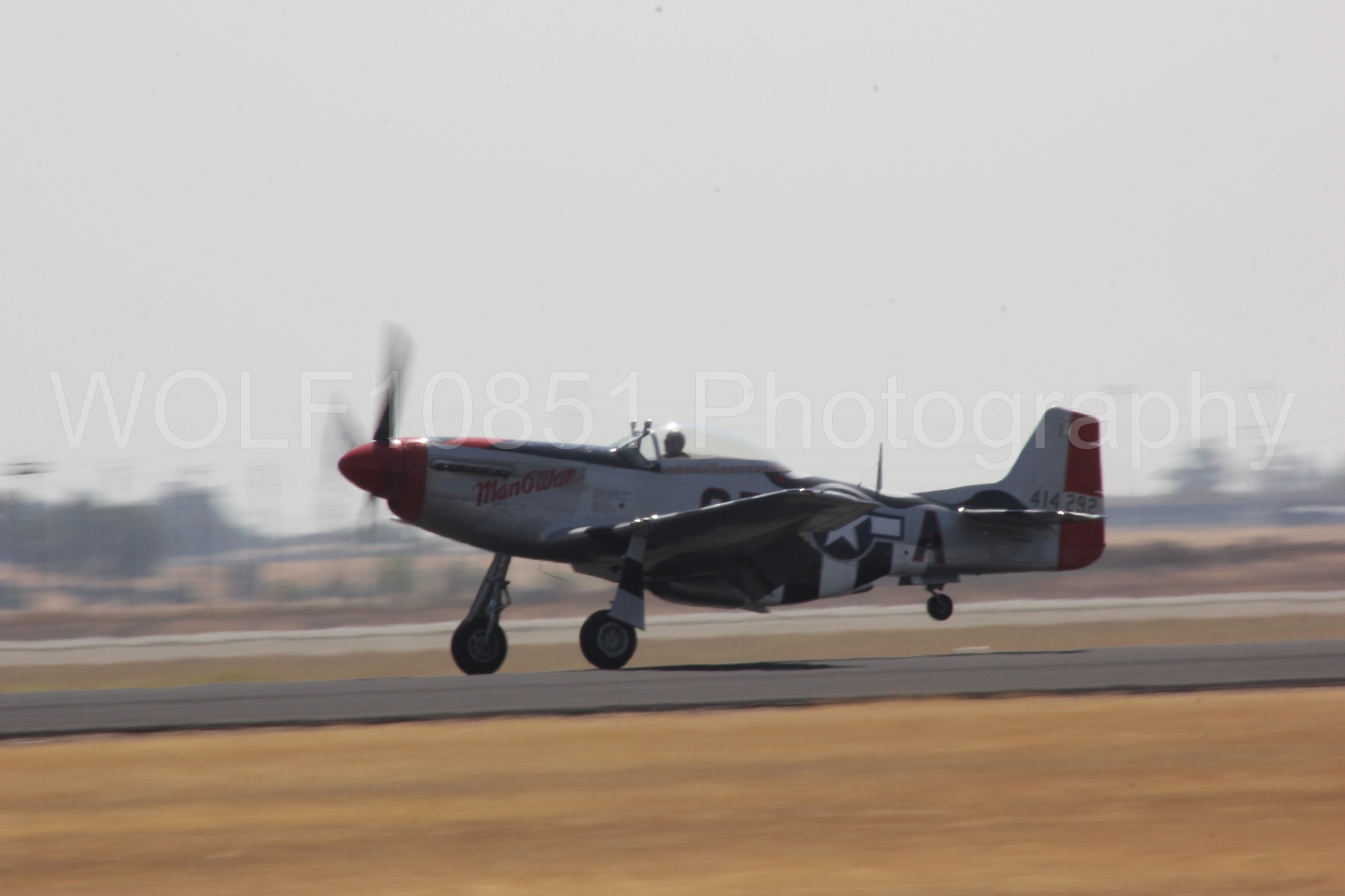 Aviation photography by WOLF10851 featuring P-51 Mustang, ManO'War, California Capital Airshow 2017.