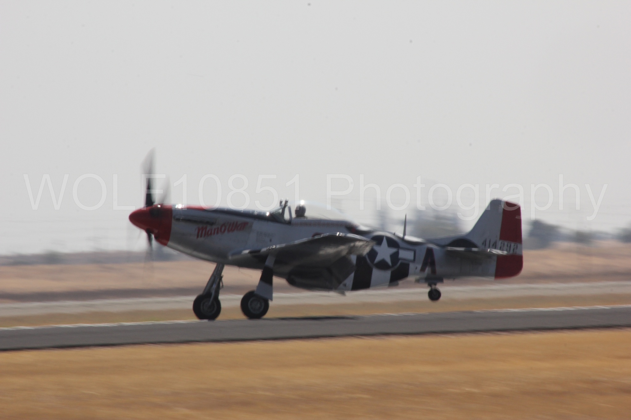 Aviation photography by WOLF10851 featuring P-51 Mustang, ManO'War, California Capital Airshow 2017.