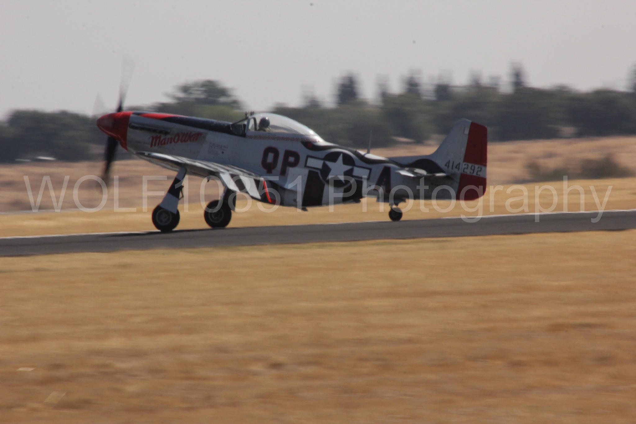 Aviation photography by WOLF10851 featuring P-51 Mustang, ManO'War, California Capital Airshow 2017.