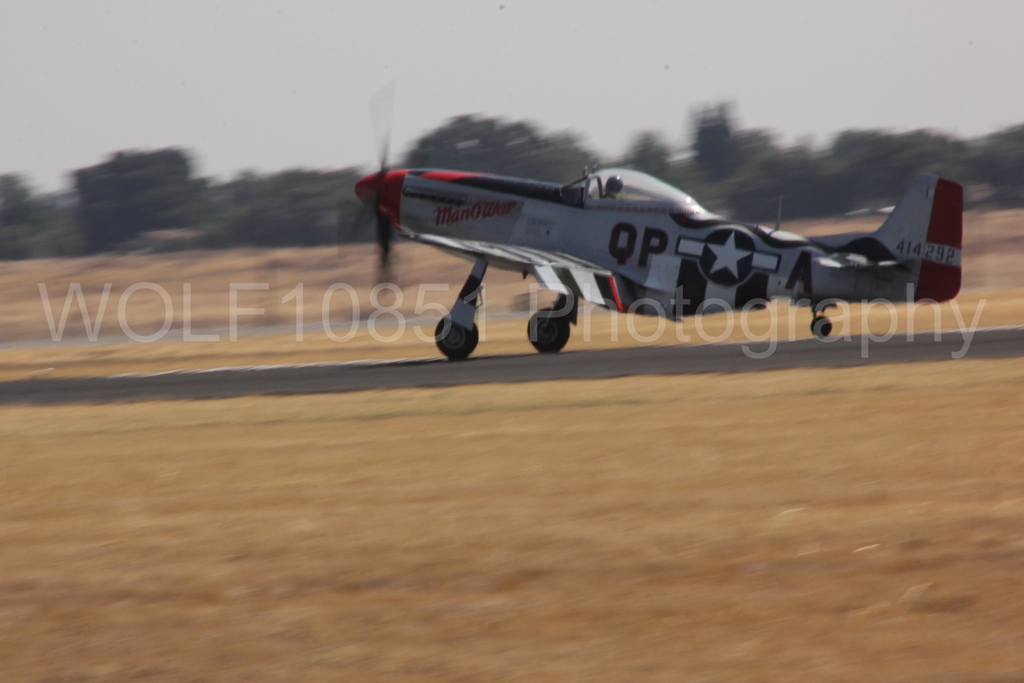 Aviation photography by WOLF10851 featuring P-51 Mustang, ManO'War, California Capital Airshow 2017.