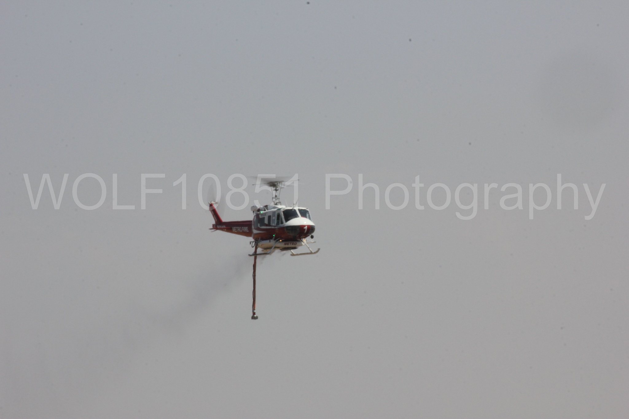 Aviation photography by WOLF10851 featuring Bell UH-1 Iroquois Huey, Sacramento Metro Fire.