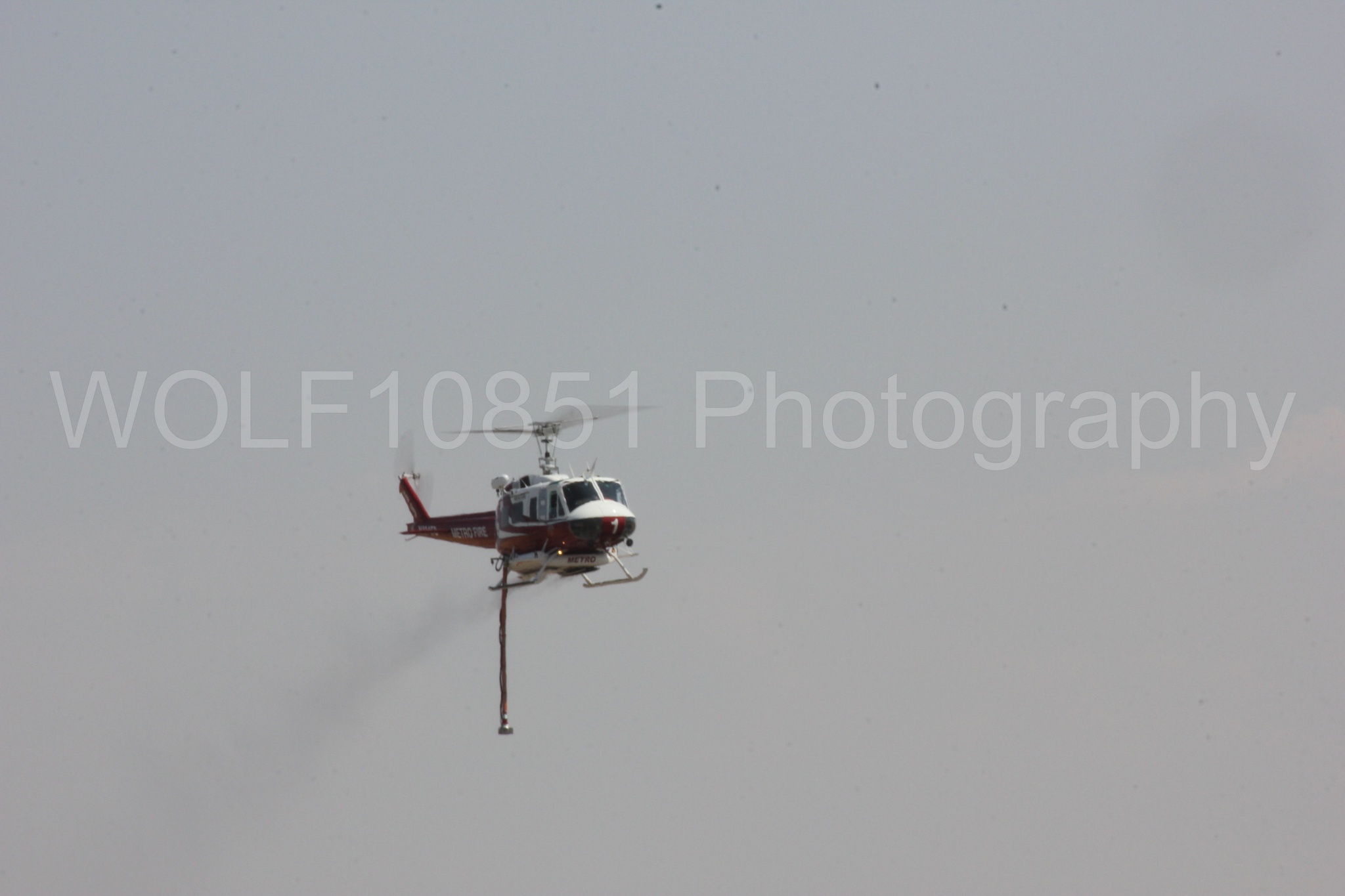 Aviation photography by WOLF10851 featuring Bell UH-1 Iroquois Huey, Sacramento Metro Fire.
