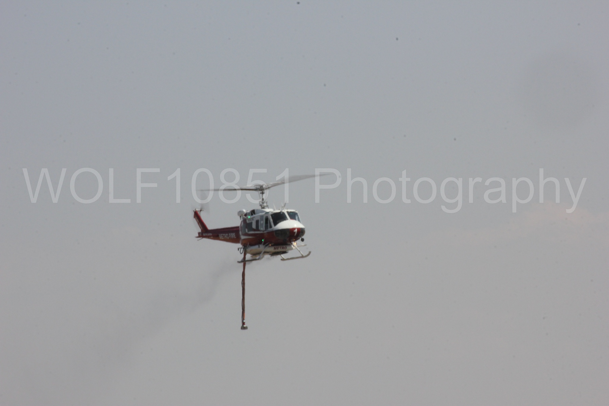Aviation photography by WOLF10851 featuring Bell UH-1 Iroquois Huey, Sacramento Metro Fire.