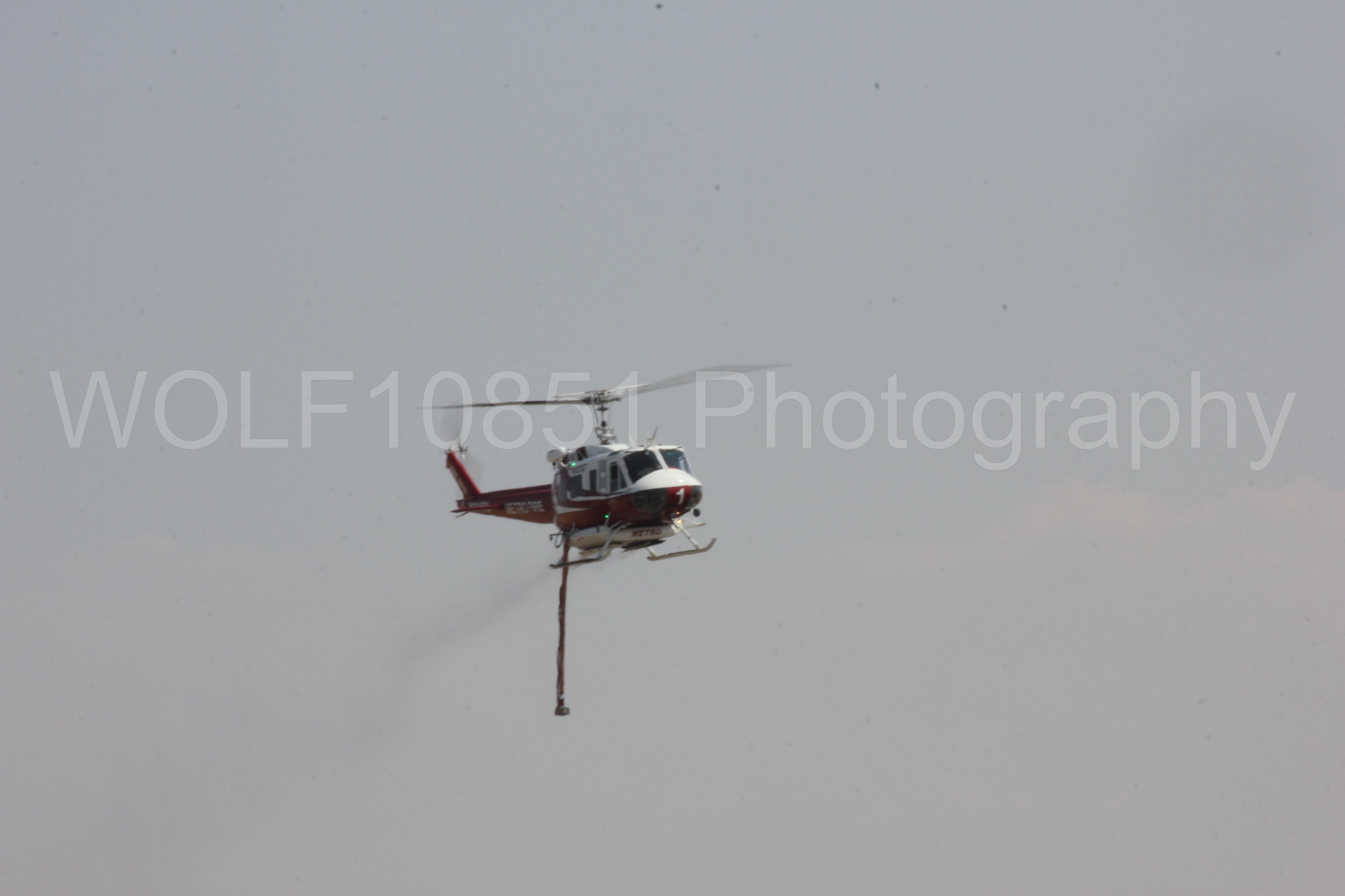 Aviation photography by WOLF10851 featuring Bell UH-1 Iroquois Huey, Sacramento Metro Fire.