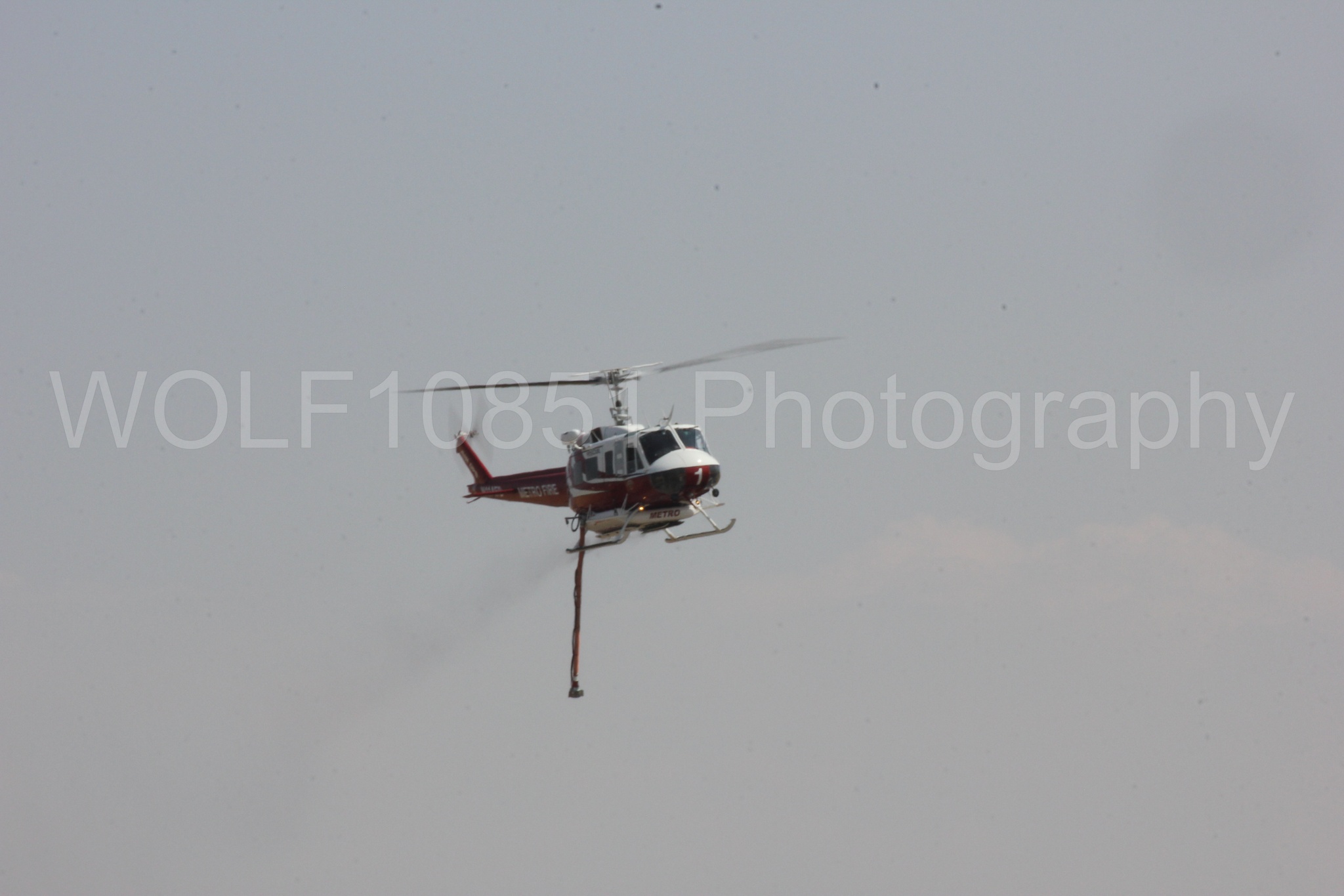 Aviation photography by WOLF10851 featuring Bell UH-1 Iroquois Huey, Sacramento Metro Fire.