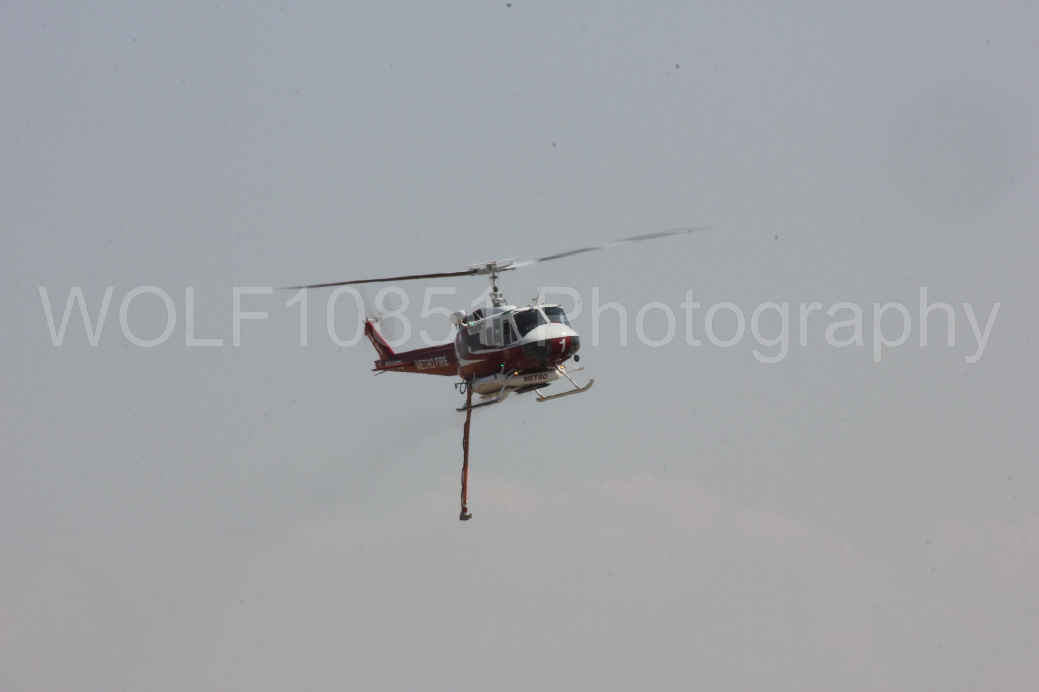 Aviation photography by WOLF10851 featuring Bell UH-1 Iroquois Huey, Sacramento Metro Fire.