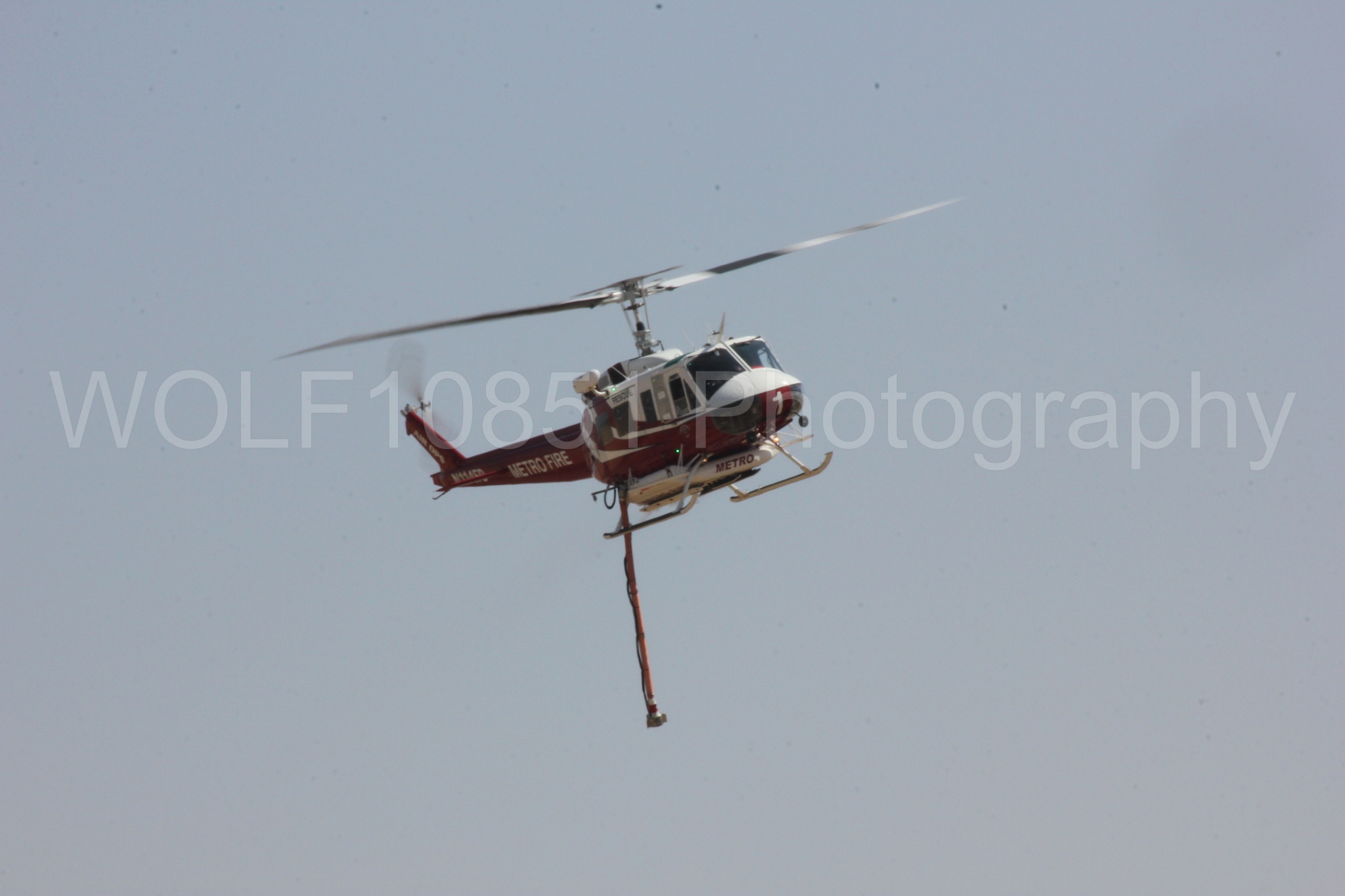 Aviation photography by WOLF10851 featuring Bell UH-1 Iroquois Huey, Sacramento Metro Fire, California Capital Airshow 2017.