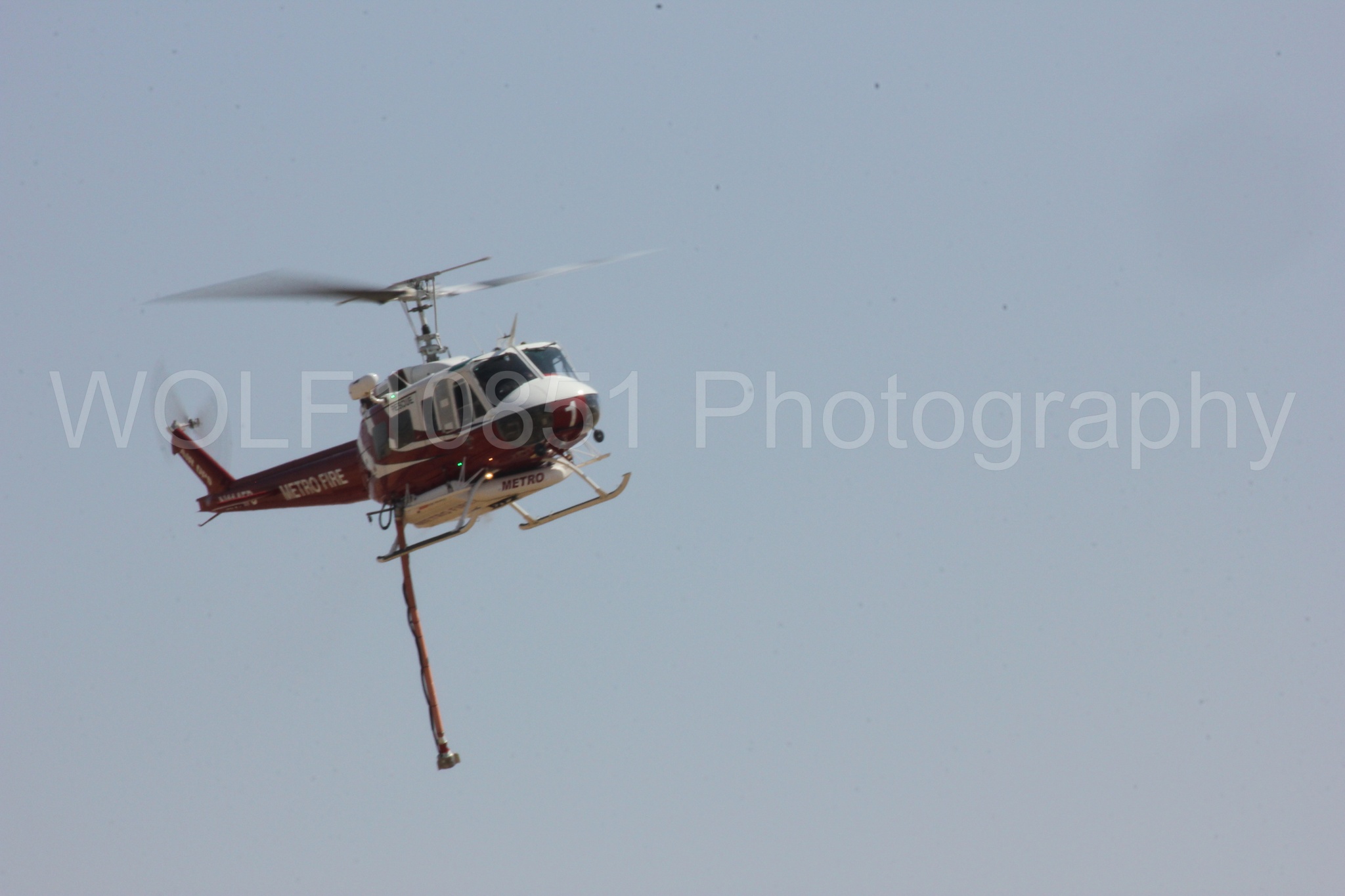 Aviation photography by WOLF10851 featuring Bell UH-1 Iroquois Huey, Sacramento Metro Fire, California Capital Airshow 2017.