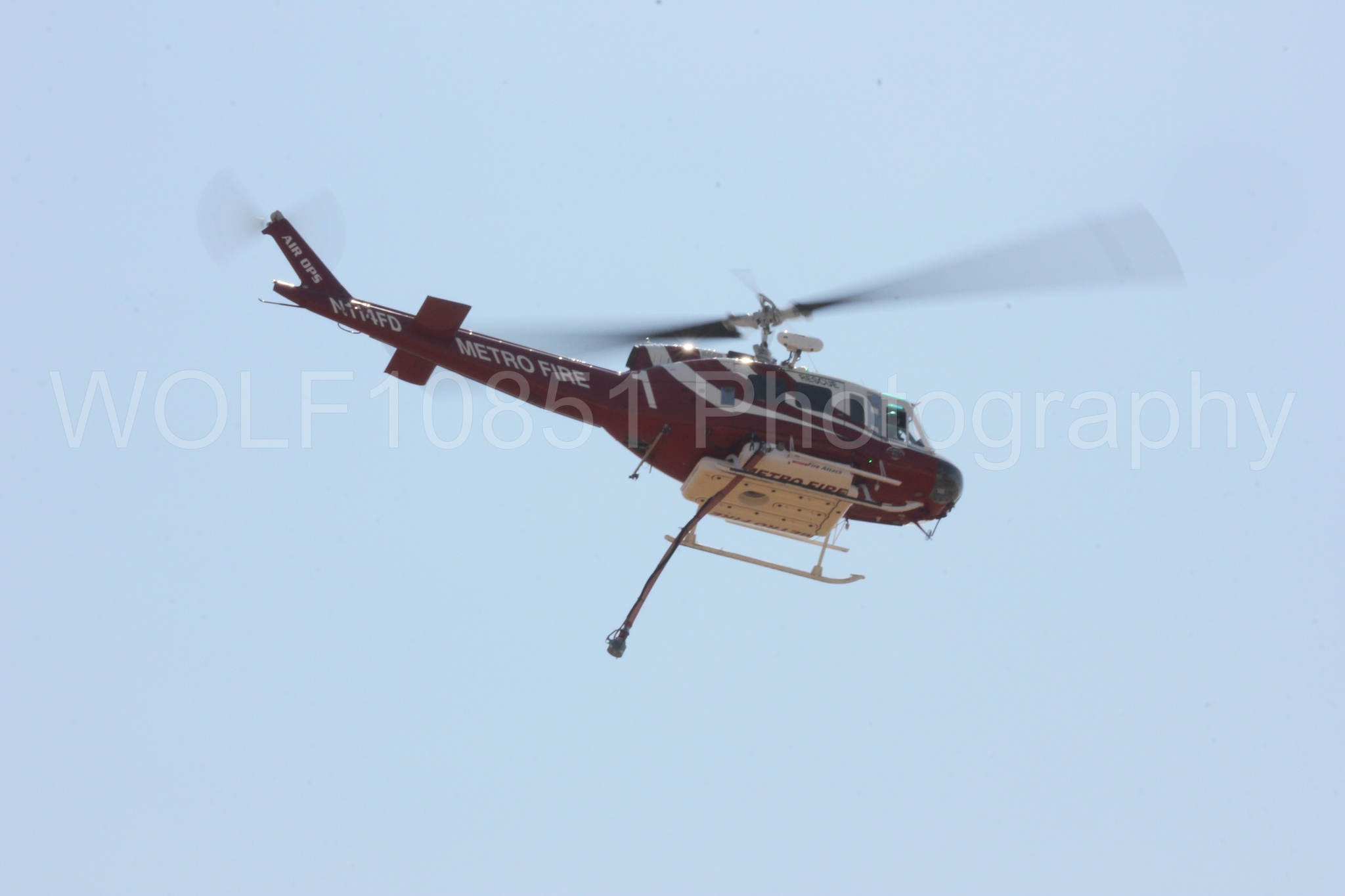 Aviation photography by WOLF10851 featuring Bell UH-1 Iroquois Huey, Sacramento Metro Fire, California Capital Airshow 2017.