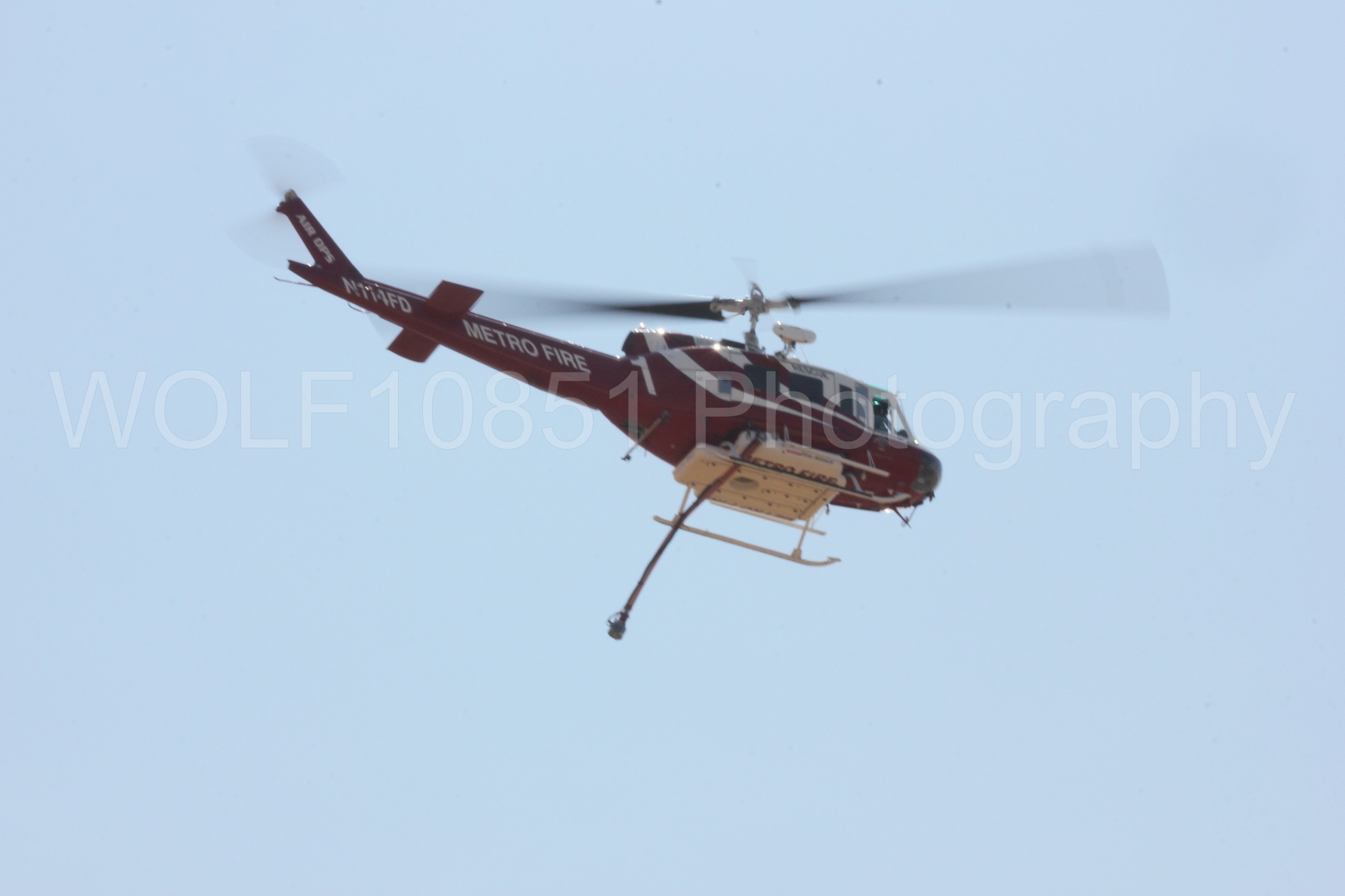 Aviation photography by WOLF10851 featuring Bell UH-1 Iroquois Huey, Sacramento Metro Fire, California Capital Airshow 2017.
