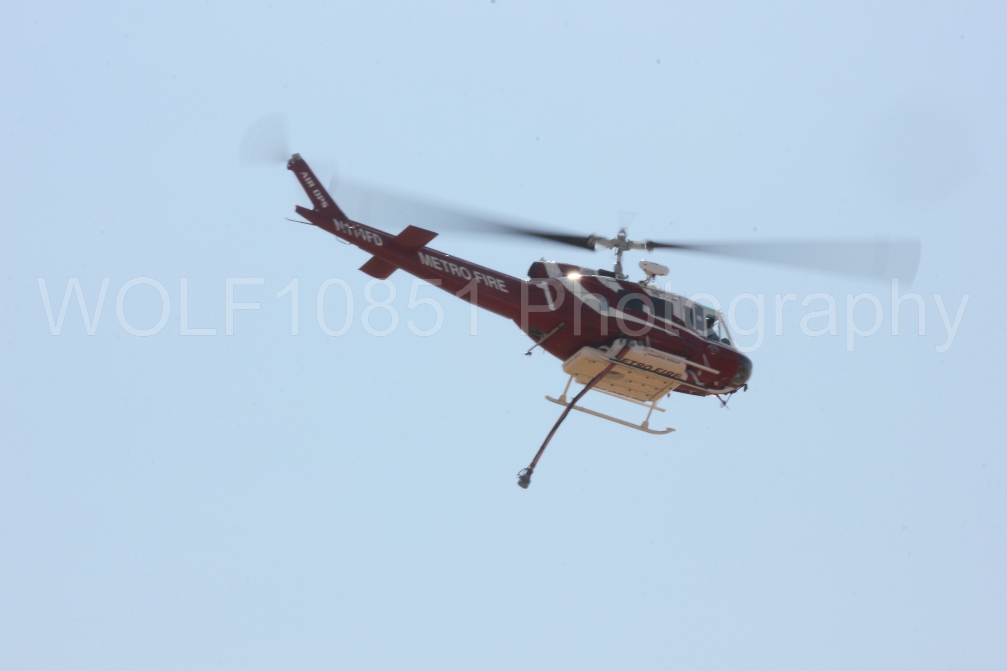 Aviation photography by WOLF10851 featuring Bell UH-1 Iroquois Huey, Sacramento Metro Fire, California Capital Airshow 2017.