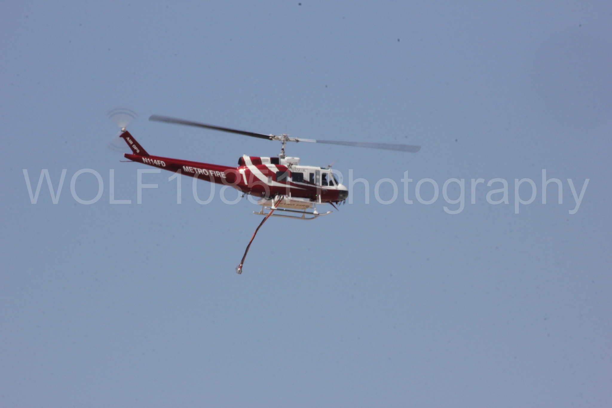 Aviation photography by WOLF10851 featuring Bell UH-1 Iroquois Huey, Sacramento Metro Fire, California Capital Airshow 2017.