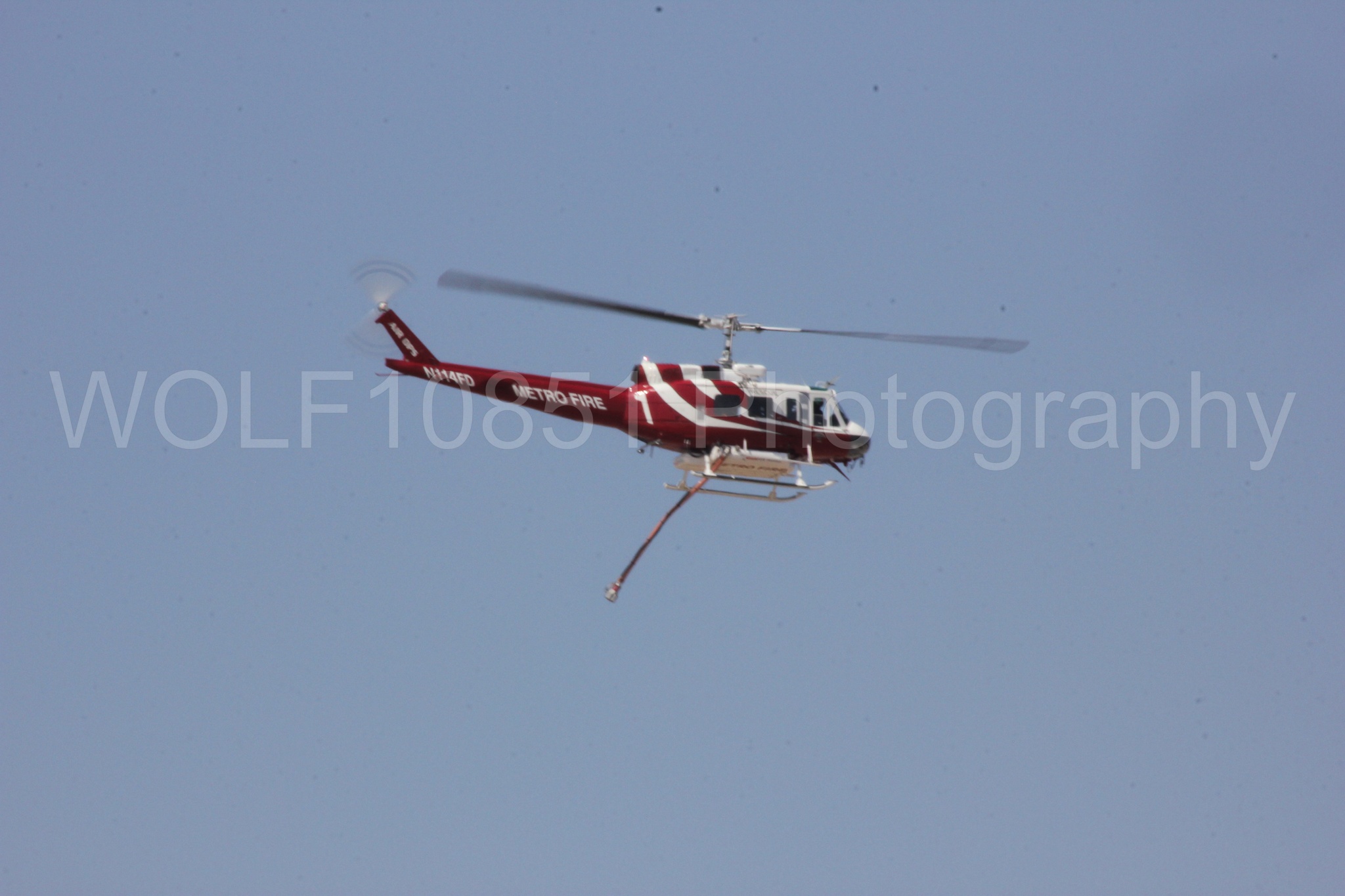 Aviation photography by WOLF10851 featuring Bell UH-1 Iroquois Huey, Sacramento Metro Fire.