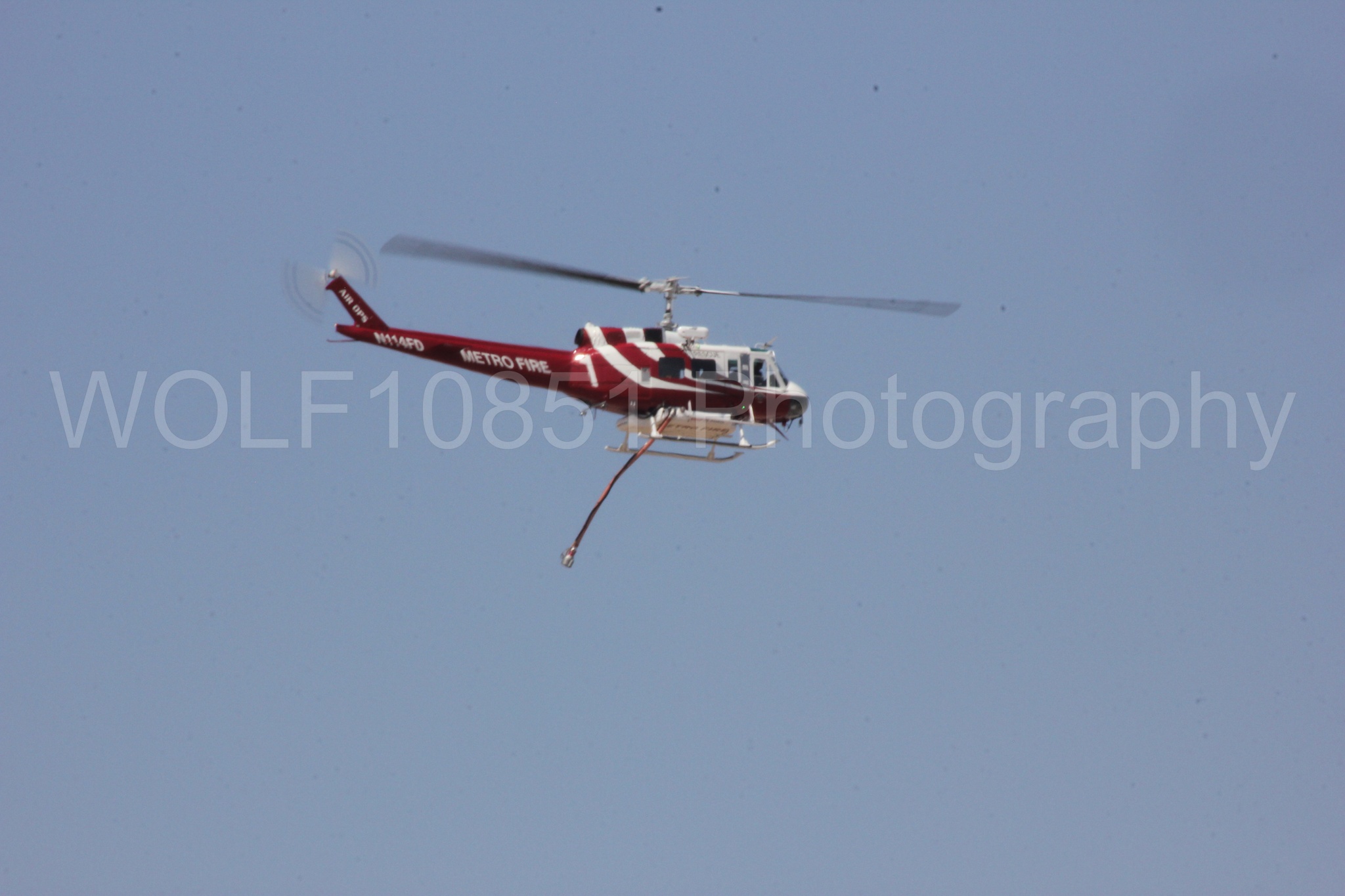 Aviation photography by WOLF10851 featuring Bell UH-1 Iroquois Huey, Sacramento Metro Fire.