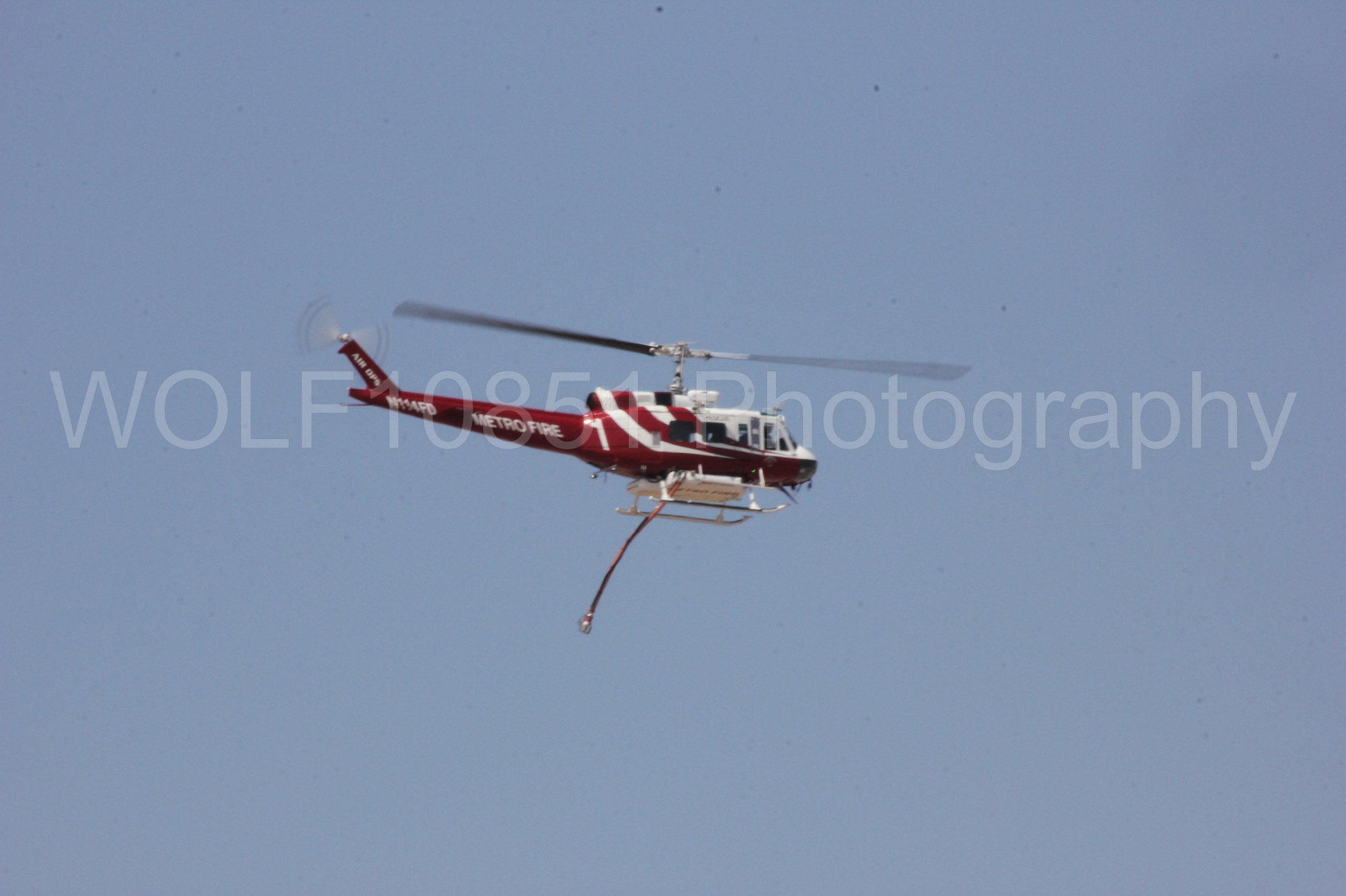 Aviation photography by WOLF10851 featuring Bell UH-1 Iroquois Huey, Sacramento Metro Fire.