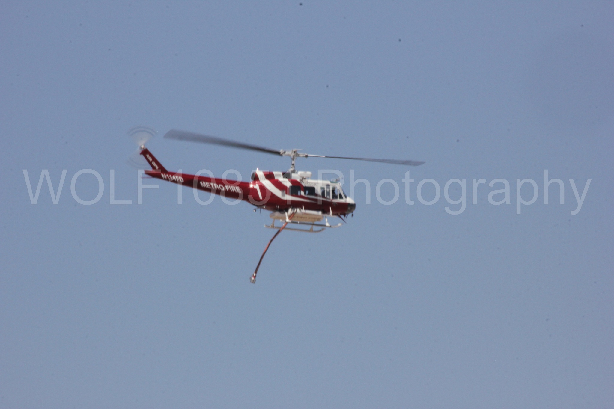 Aviation photography by WOLF10851 featuring Bell UH-1 Iroquois Huey, Sacramento Metro Fire.