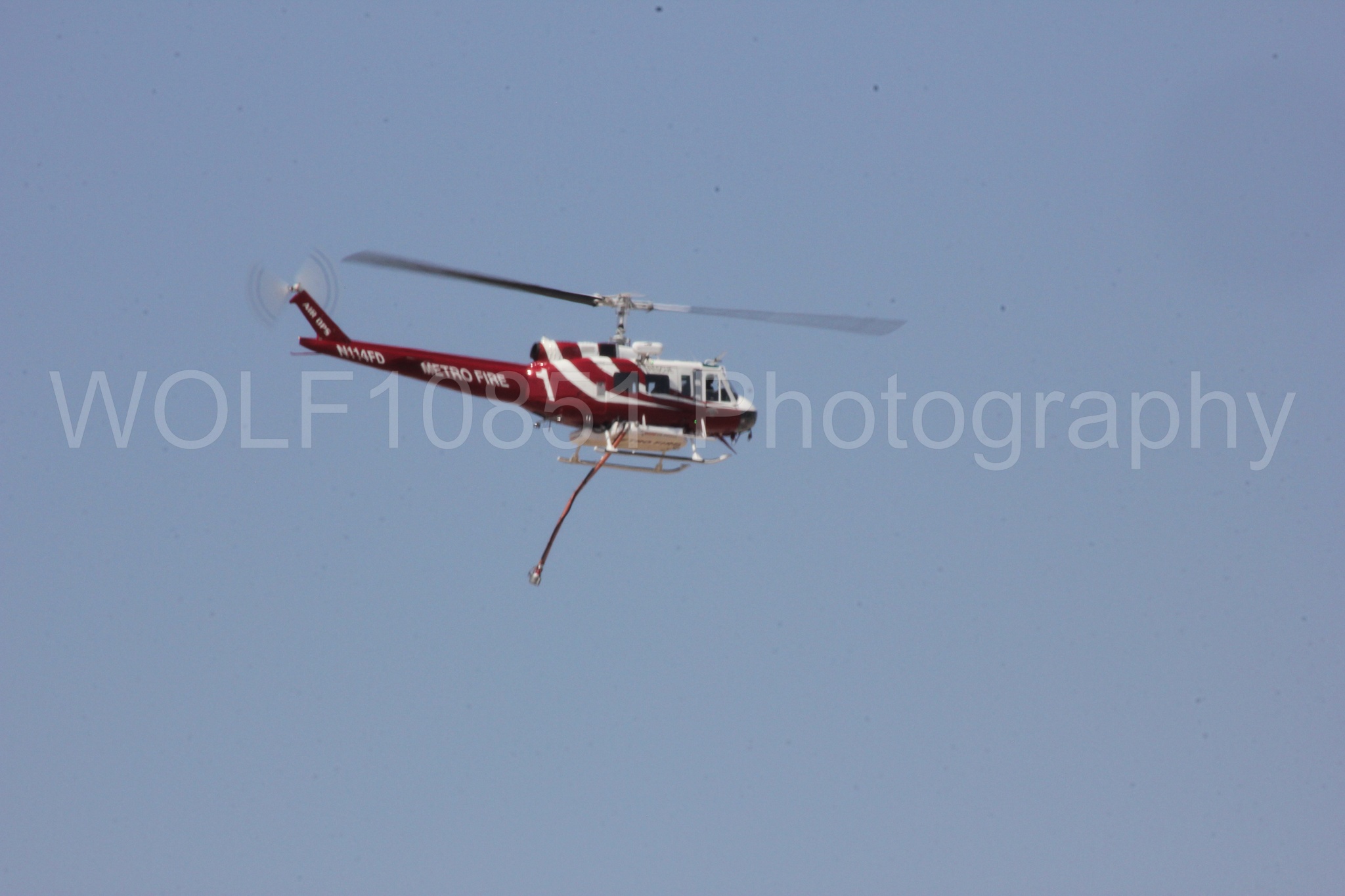 Aviation photography by WOLF10851 featuring Bell UH-1 Iroquois Huey, Sacramento Metro Fire.