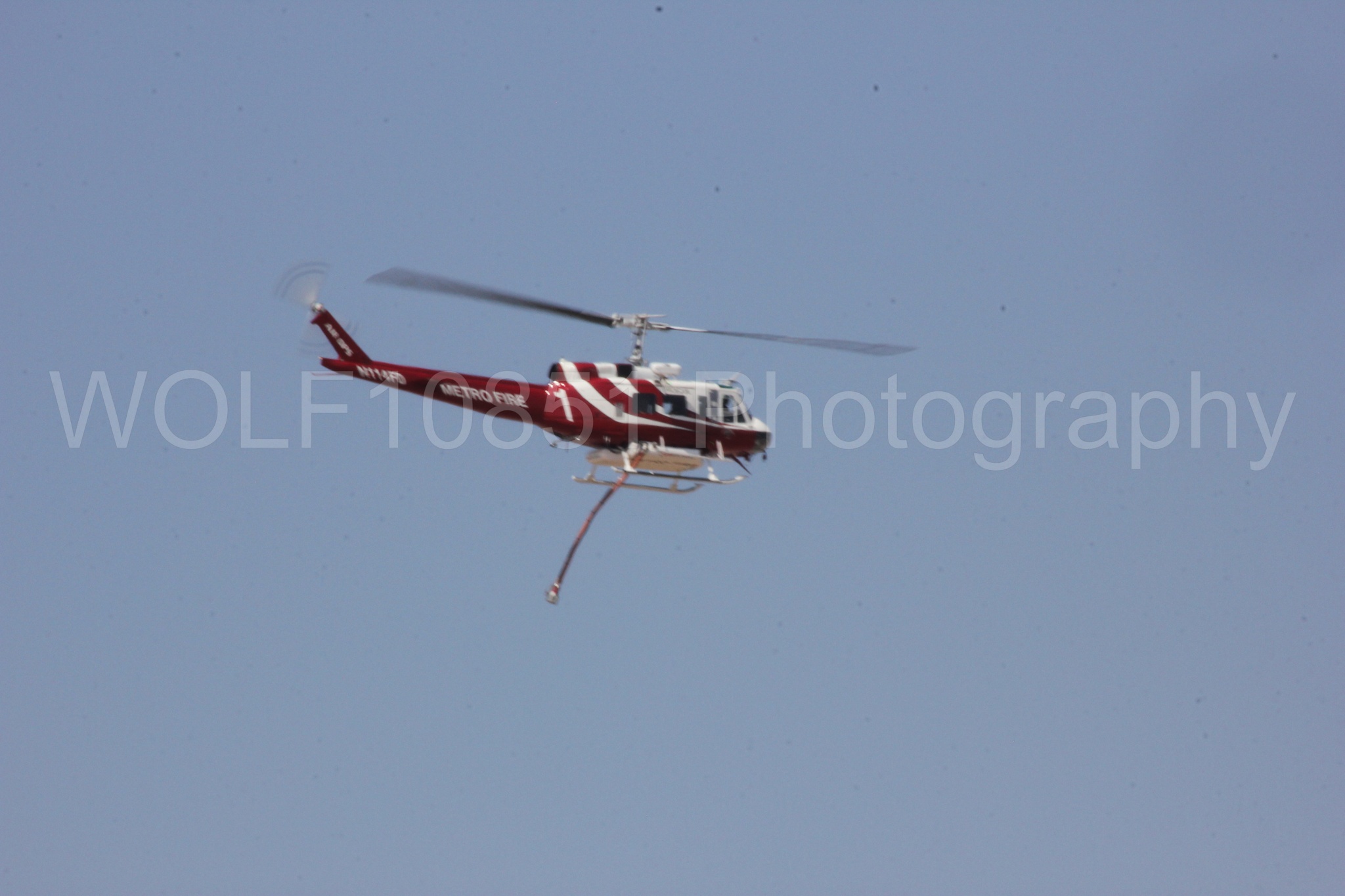 Aviation photography by WOLF10851 featuring Bell UH-1 Iroquois Huey, Sacramento Metro Fire.