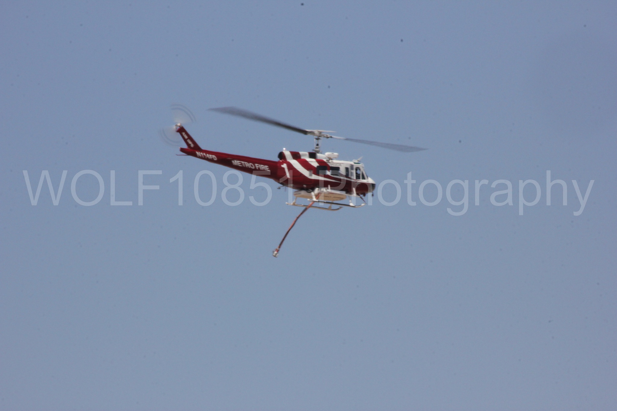 Aviation photography by WOLF10851 featuring Bell UH-1 Iroquois Huey, Sacramento Metro Fire.