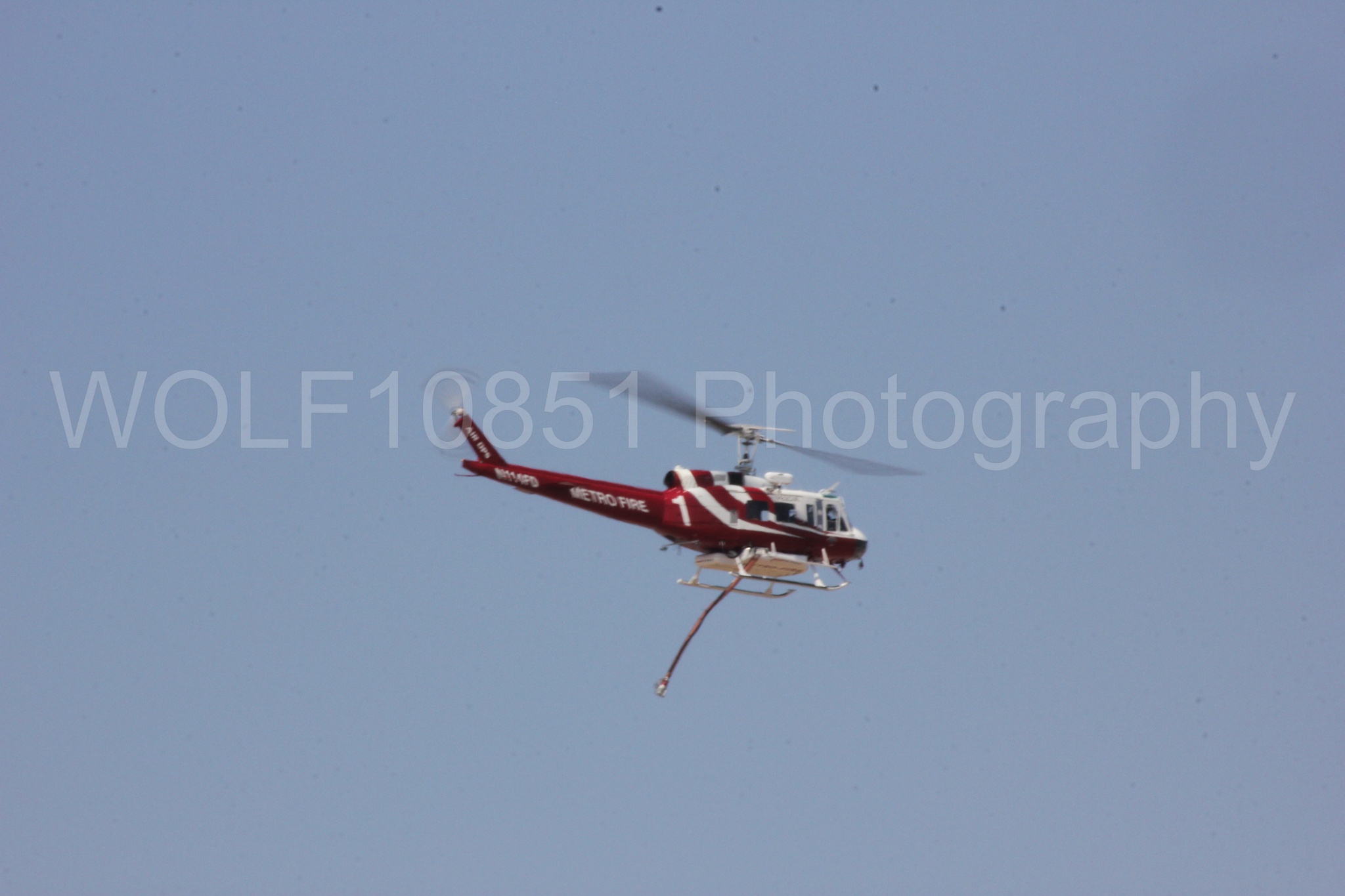 Aviation photography by WOLF10851 featuring Bell UH-1 Iroquois Huey, Sacramento Metro Fire.