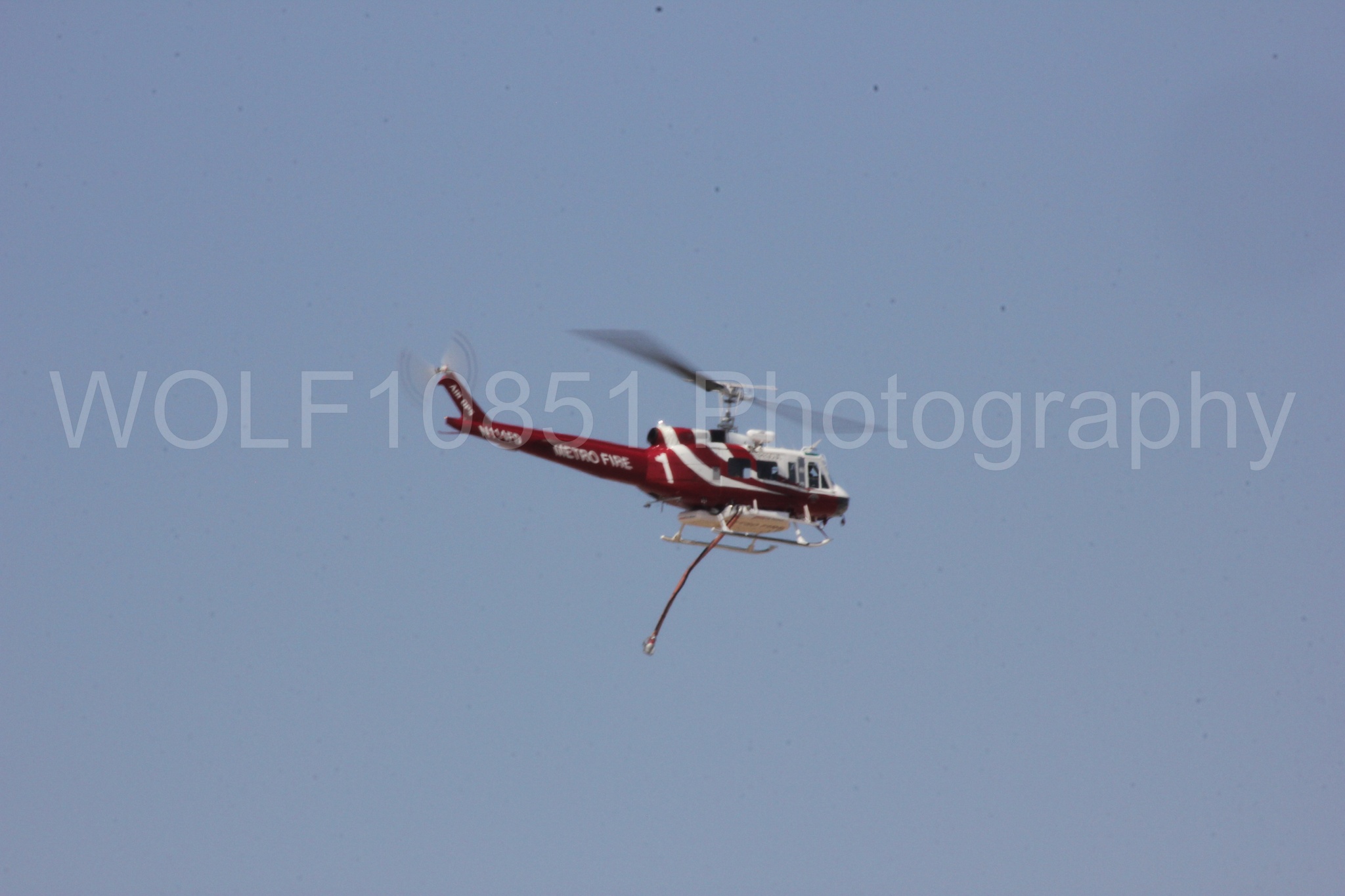 Aviation photography by WOLF10851 featuring Bell UH-1 Iroquois Huey, Sacramento Metro Fire.