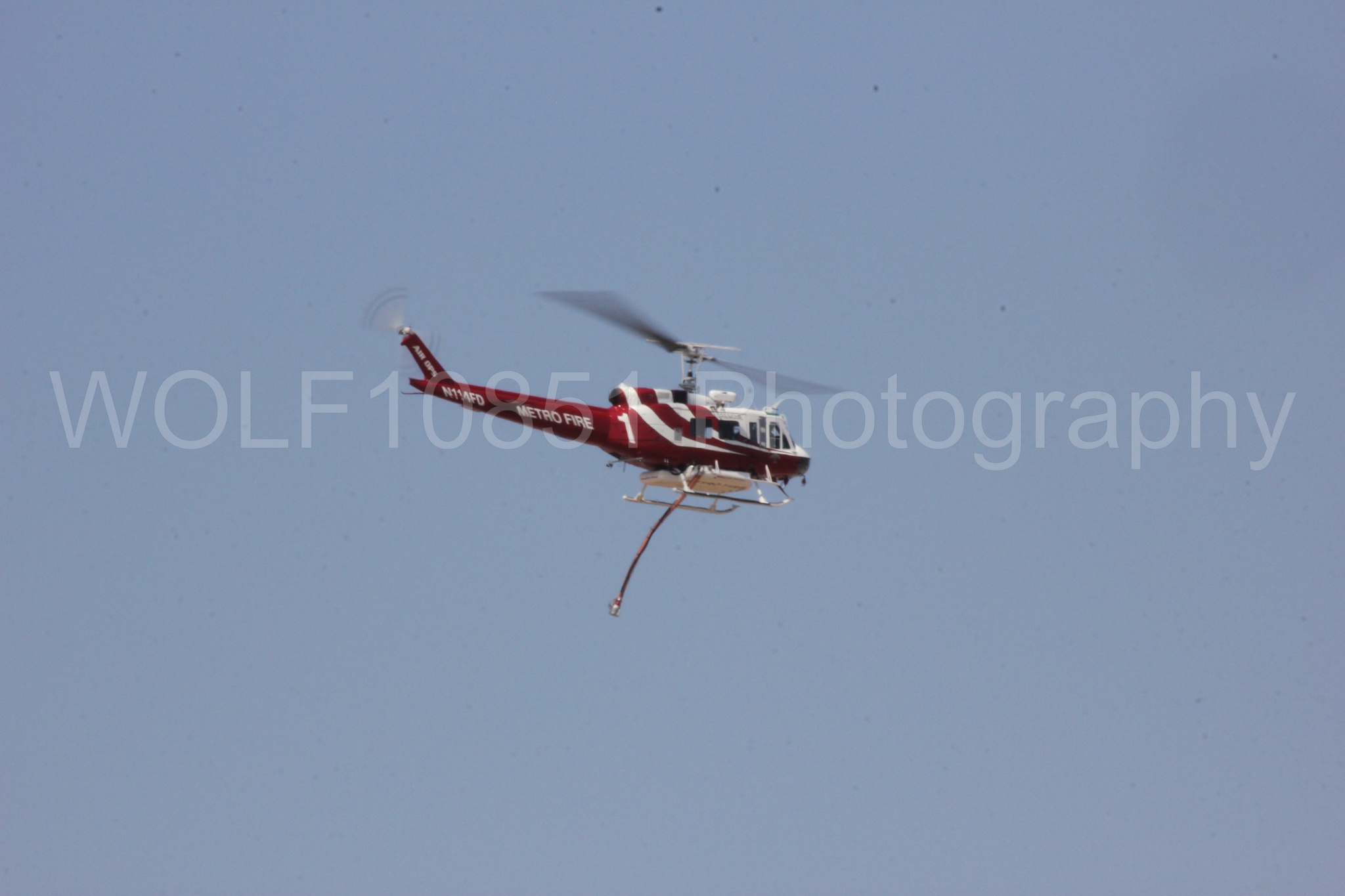 Aviation photography by WOLF10851 featuring Bell UH-1 Iroquois Huey, Sacramento Metro Fire.