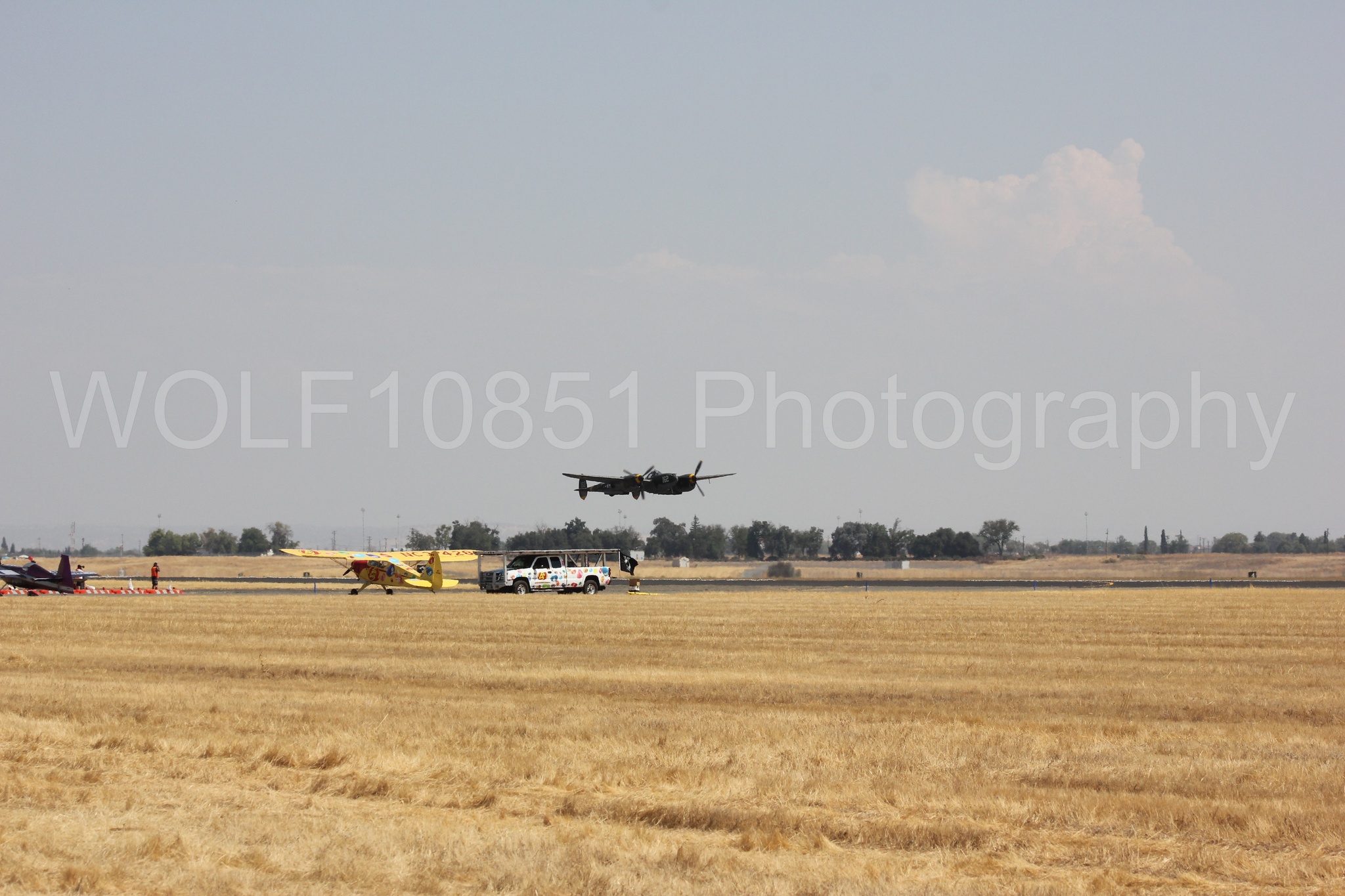 Aviation photography by WOLF10851 featuring P-38 Lightning, 23 Skidoo, California Capital Airshow 2017.