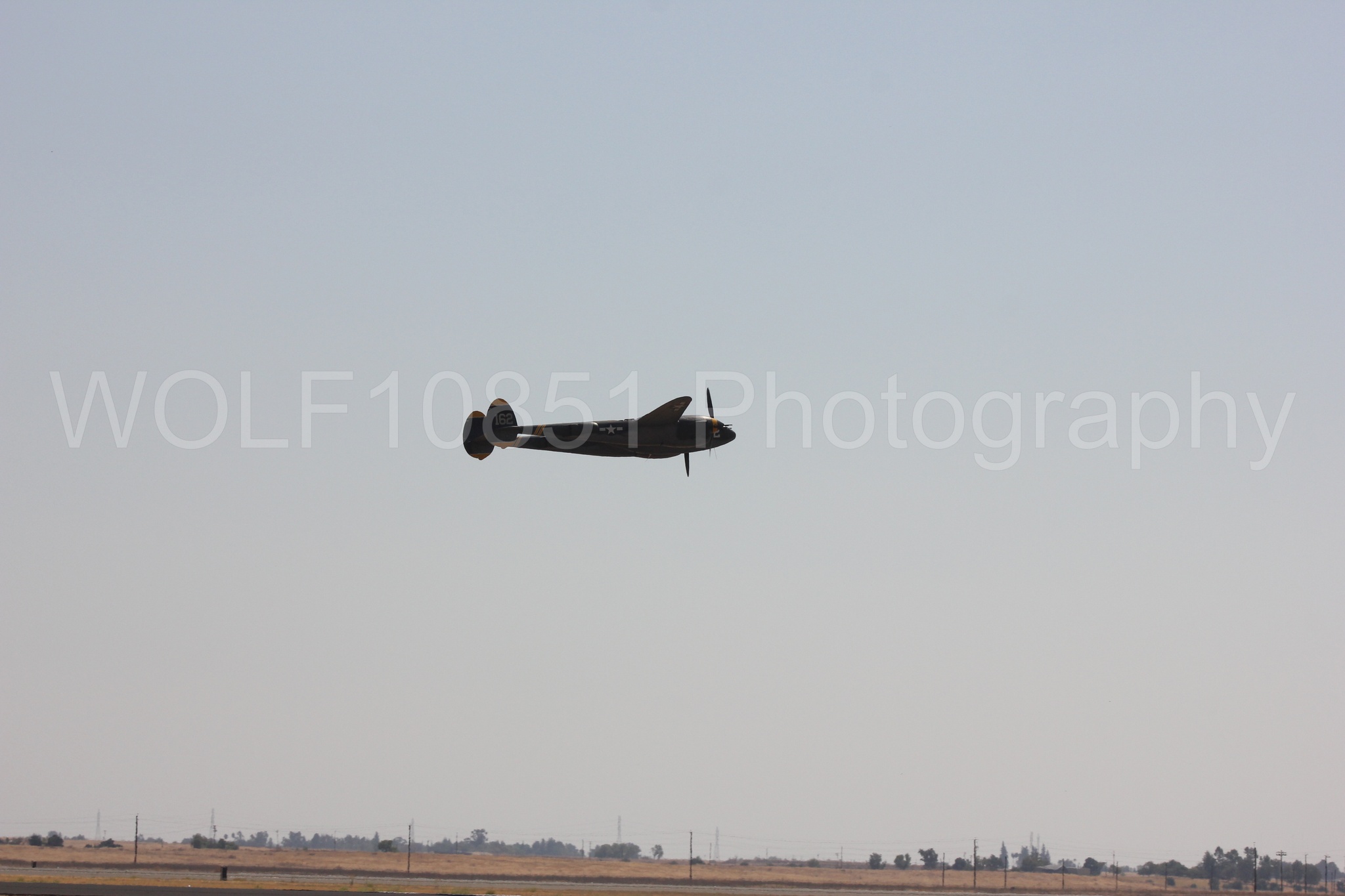 Aviation photography by WOLF10851 featuring P-38 Lightning, 23 Skidoo, California Capital Airshow 2017.