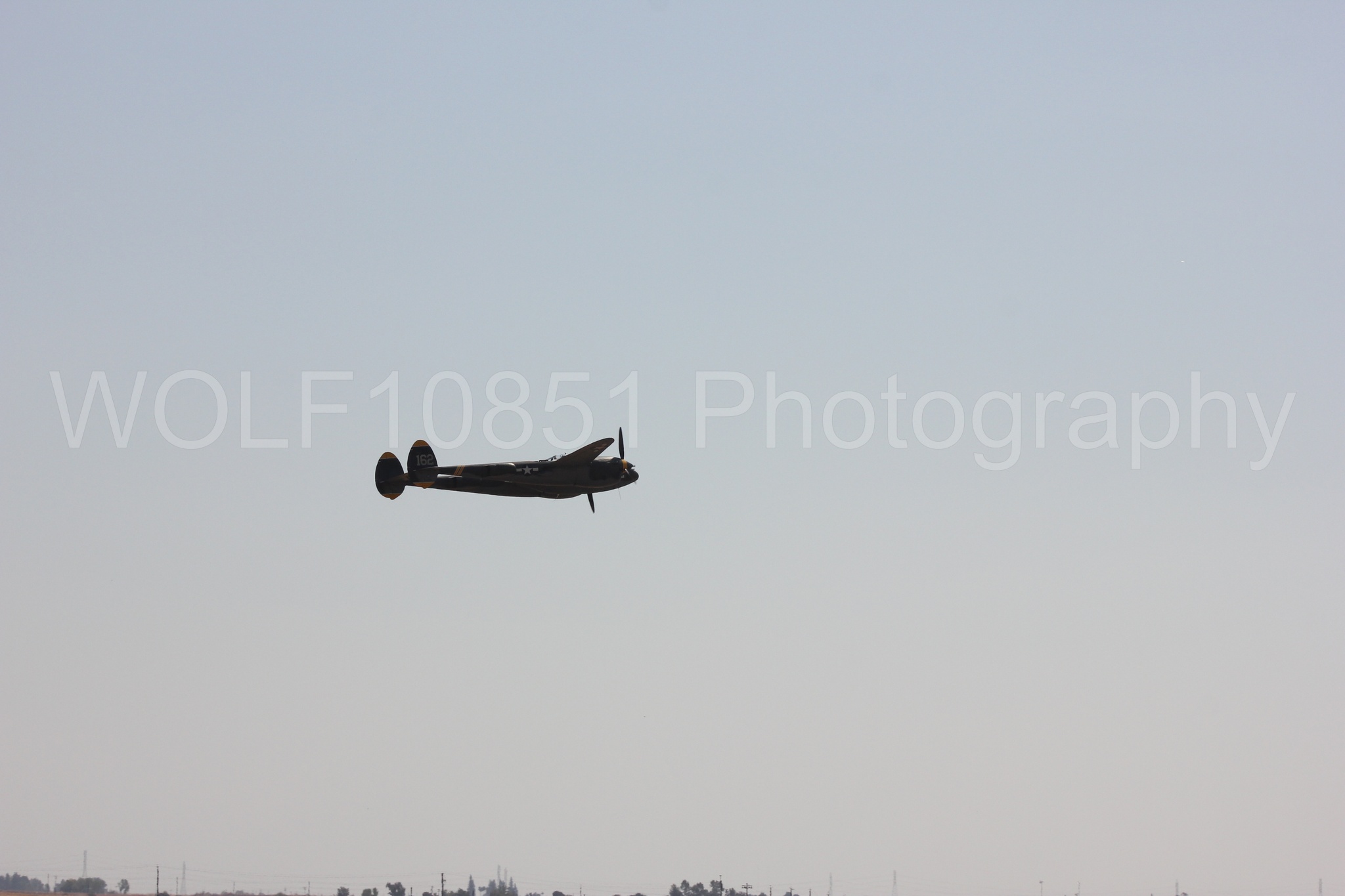 Aviation photography by WOLF10851 featuring P-38 Lightning, 23 Skidoo, California Capital Airshow 2017.