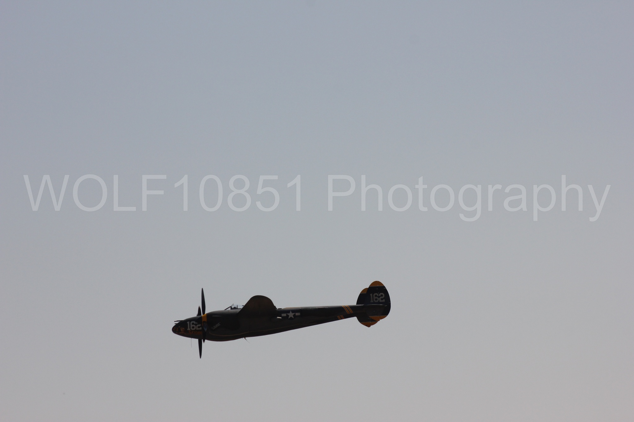 Aviation photography by WOLF10851 featuring P-38 Lightning, 23 Skidoo, California Capital Airshow 2017.