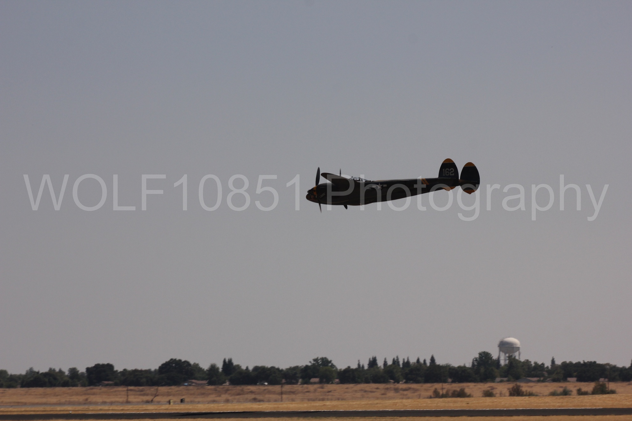 Aviation photography by WOLF10851 featuring P-38 Lightning, 23 Skidoo, California Capital Airshow 2017.
