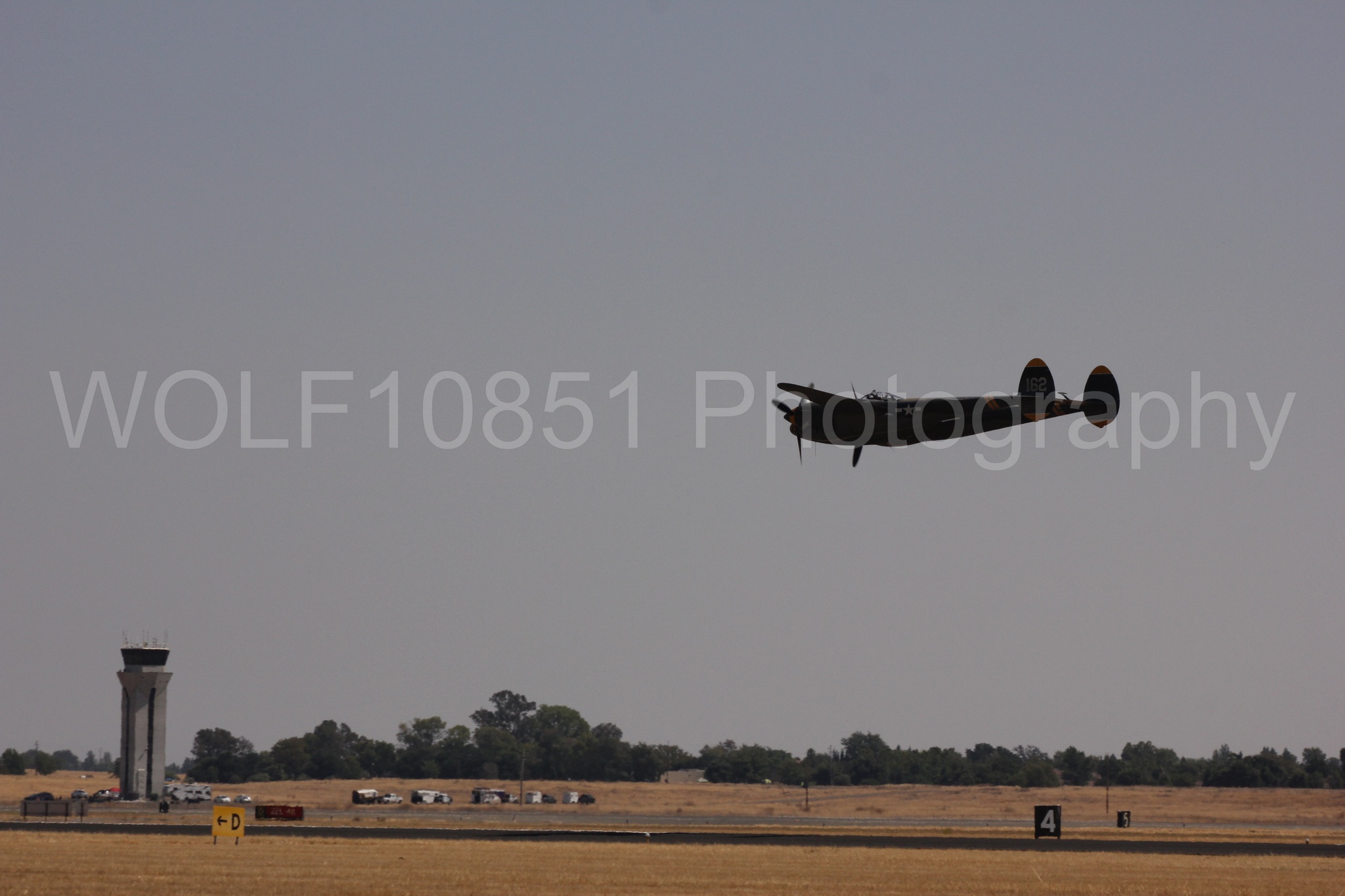 Aviation photography by WOLF10851 featuring P-38 Lightning, 23 Skidoo, California Capital Airshow 2017.