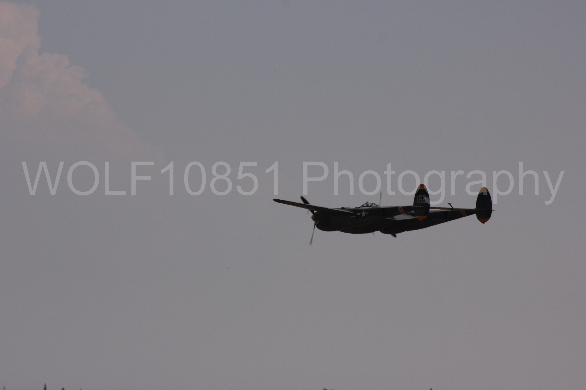 Aviation photography by WOLF10851 featuring P-38 Lightning, 23 Skidoo, California Capital Airshow 2017.