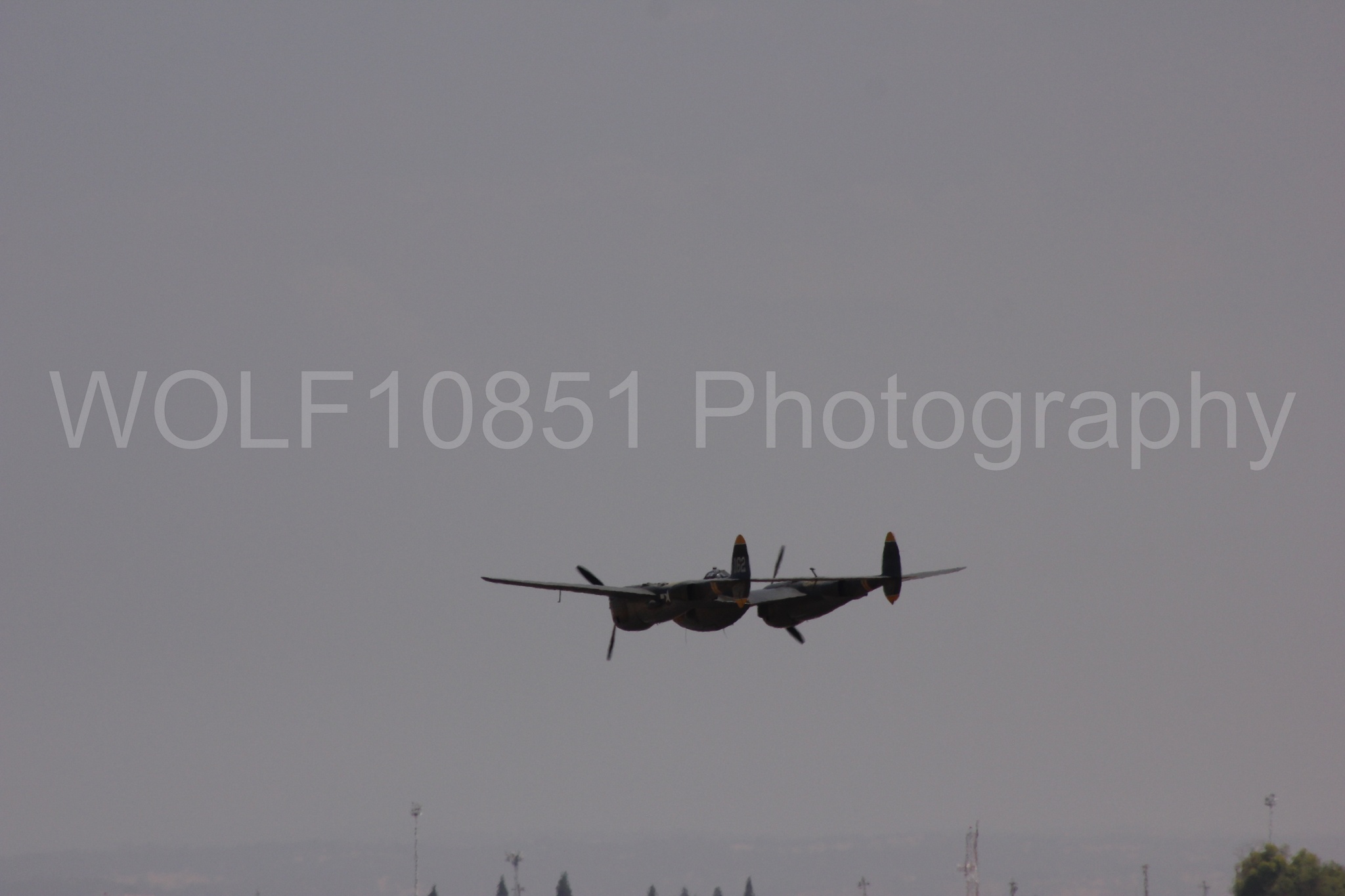 Aviation photography by WOLF10851 featuring P-38 Lightning, 23 Skidoo.