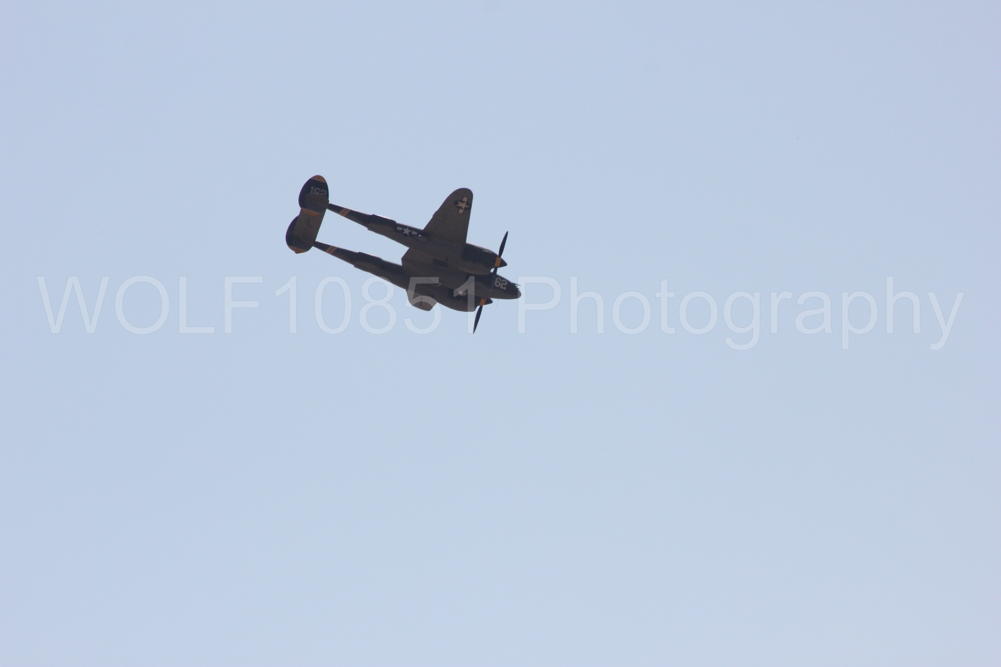 Aviation photography by WOLF10851 featuring P-38 Lightning, 23 Skidoo, California Capital Airshow 2017.