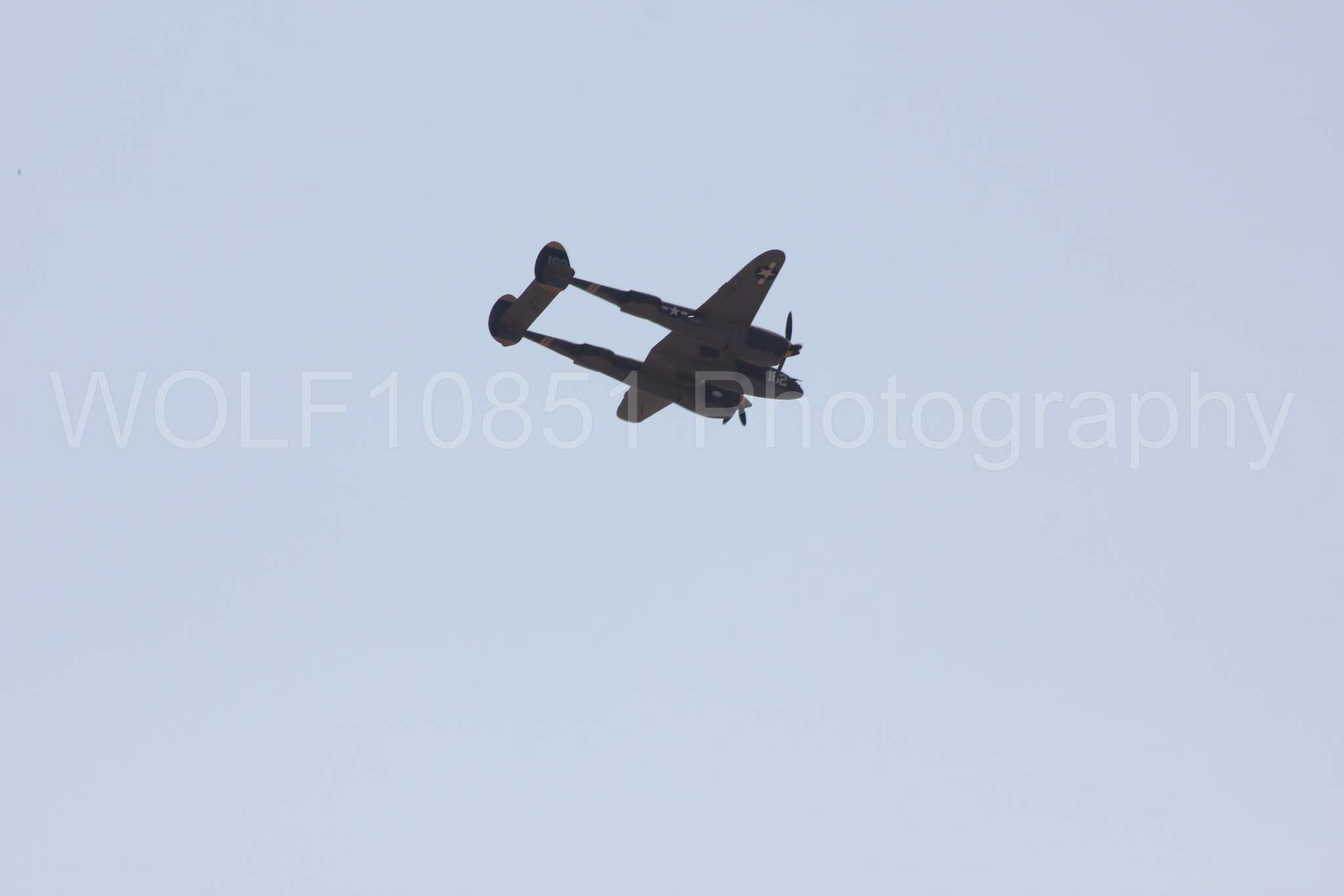 Aviation photography by WOLF10851 featuring P-38 Lightning, 23 Skidoo, California Capital Airshow 2017.
