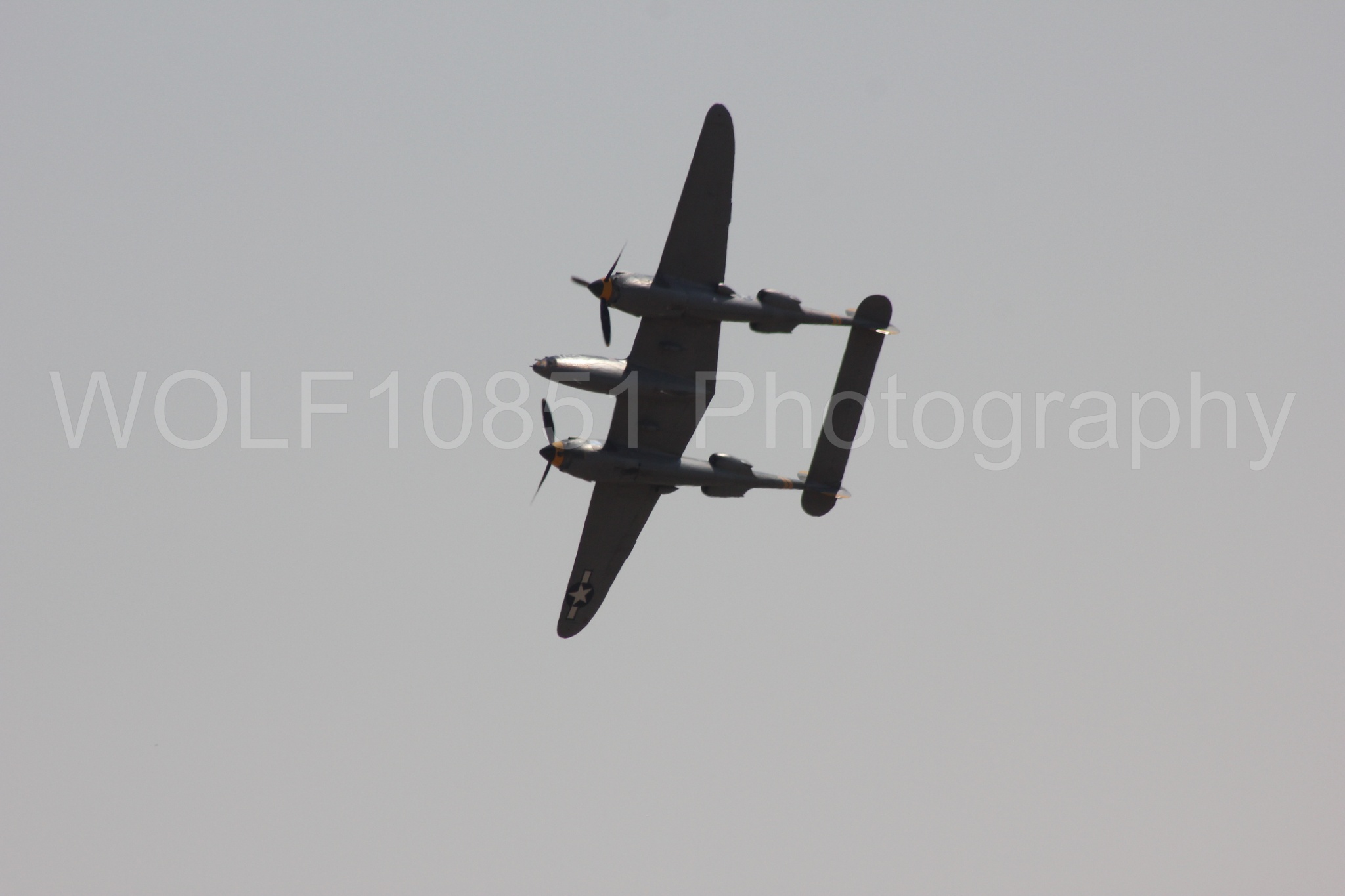 Aviation photography by WOLF10851 featuring P-38 Lightning, 23 Skidoo, California Capital Airshow 2017.