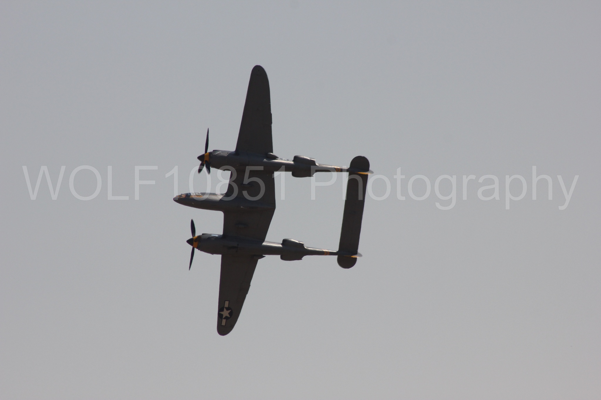 Aviation photography by WOLF10851 featuring P-38 Lightning, 23 Skidoo, California Capital Airshow 2017.