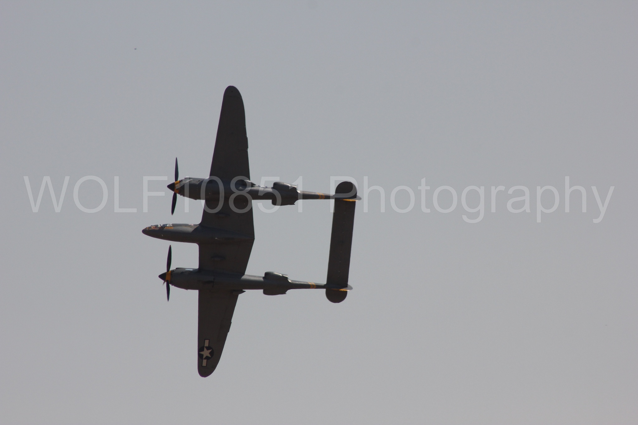 Aviation photography by WOLF10851 featuring P-38 Lightning, 23 Skidoo, California Capital Airshow 2017.