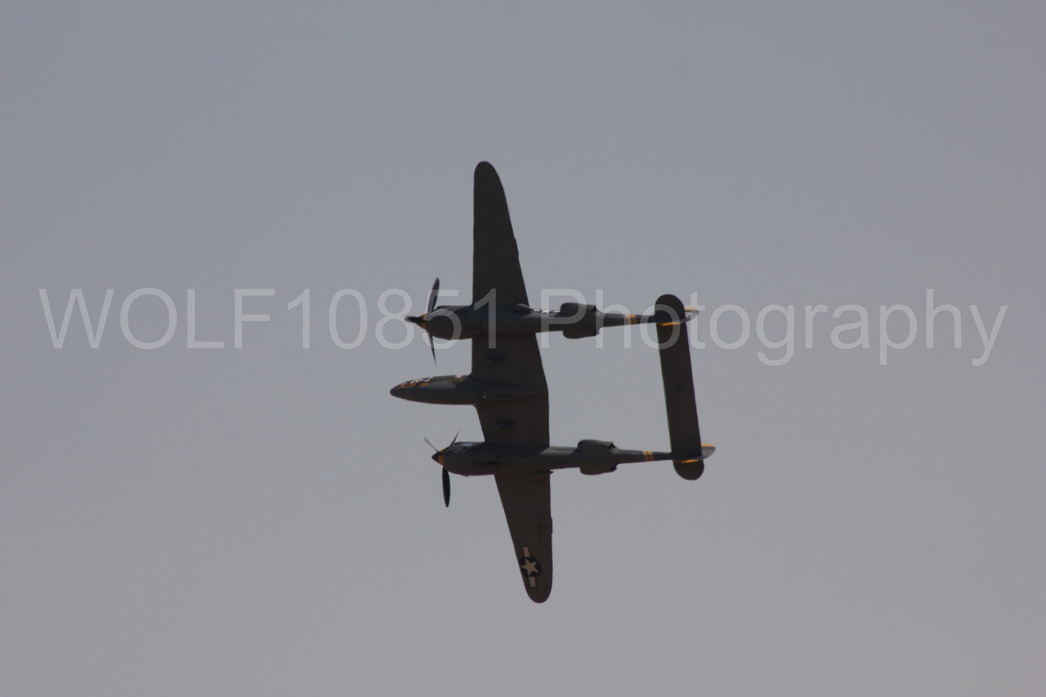Aviation photography by WOLF10851 featuring P-38 Lightning, 23 Skidoo, California Capital Airshow 2017.